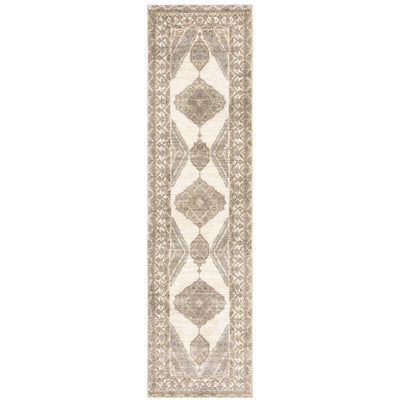 Andorra 298C0 Beige/Ivory Area Rug, beige ivory modern traditional area rug with subtle vintage-inspired pattern and dense soft pile.