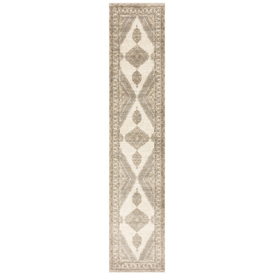 Andorra 298C0 Beige/Ivory Area Rug, beige ivory modern traditional area rug with subtle vintage-inspired pattern and dense soft pile.
