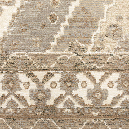 Andorra 298C0 Beige/Ivory Area Rug, beige ivory modern traditional area rug with subtle vintage-inspired pattern and dense soft pile.