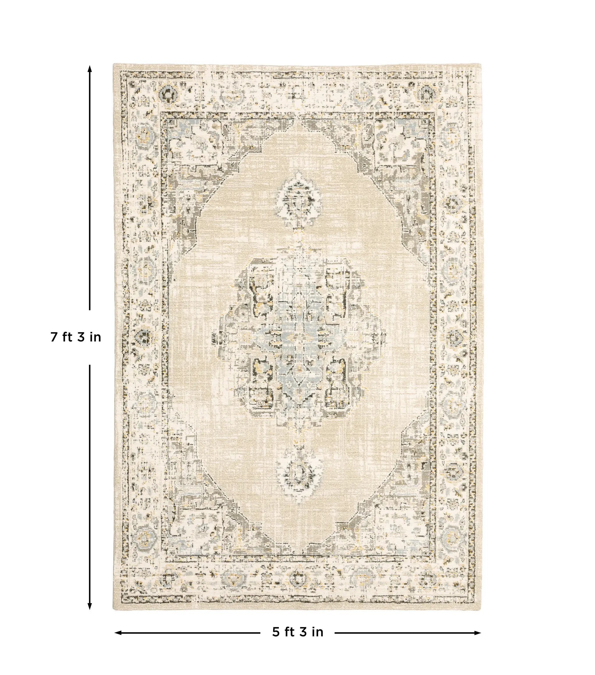 Andorra 303D0 Beige/ Ivory Area Rug by Oriental Weavers