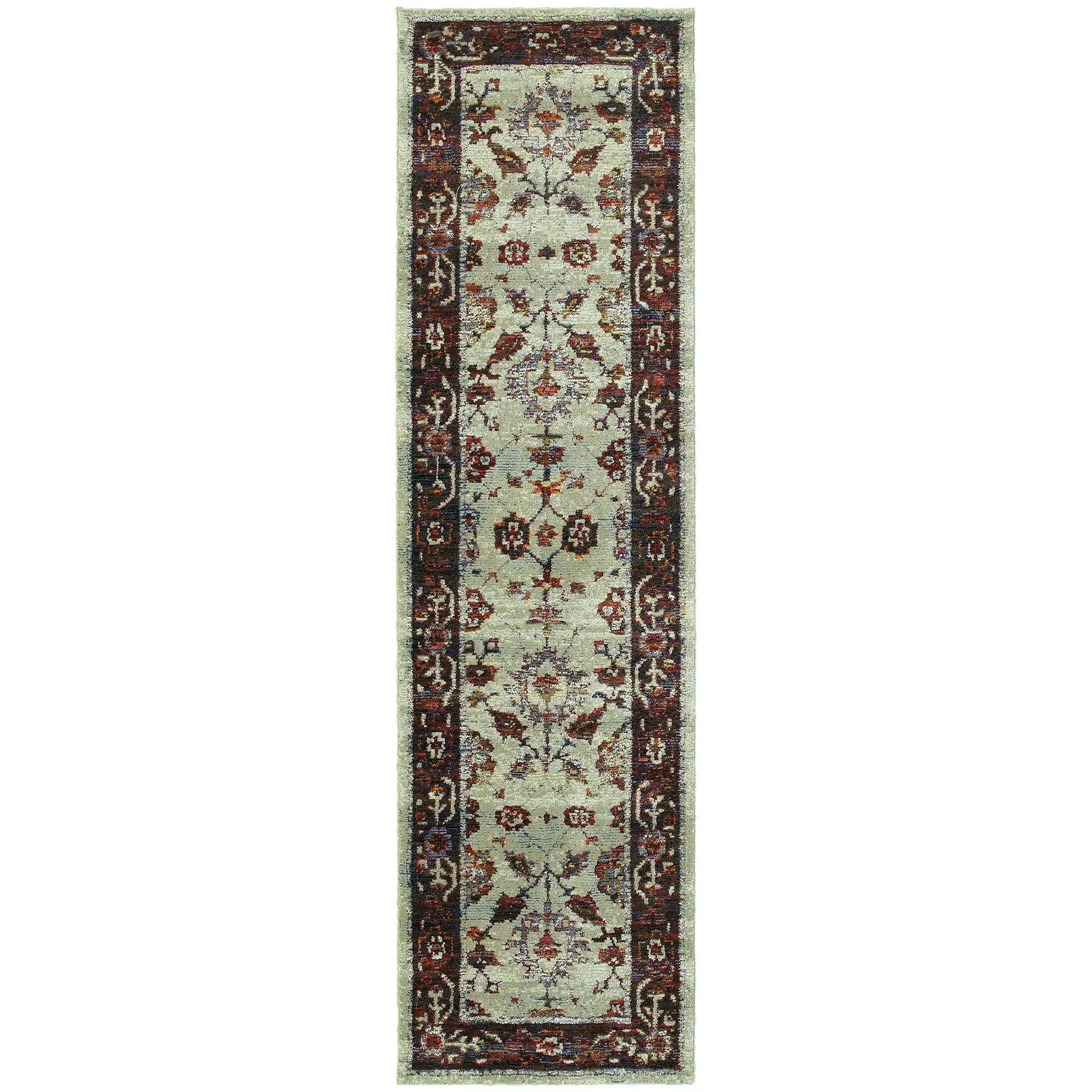 Andorra 6842D Stone/ Red Area Rug by Oriental Weavers