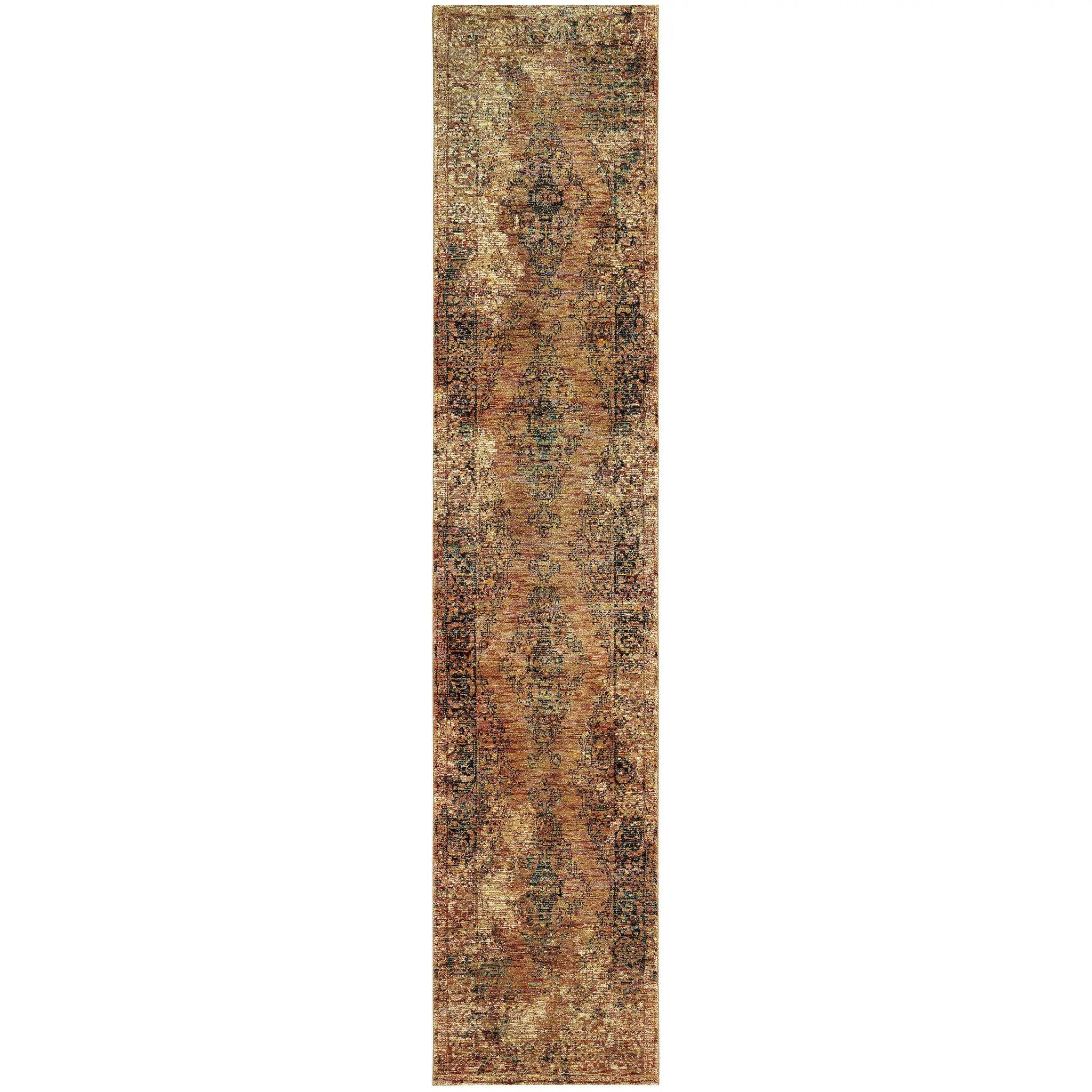 Andorra 6845D Gold/ Brown Area Rug by Oriental Weavers