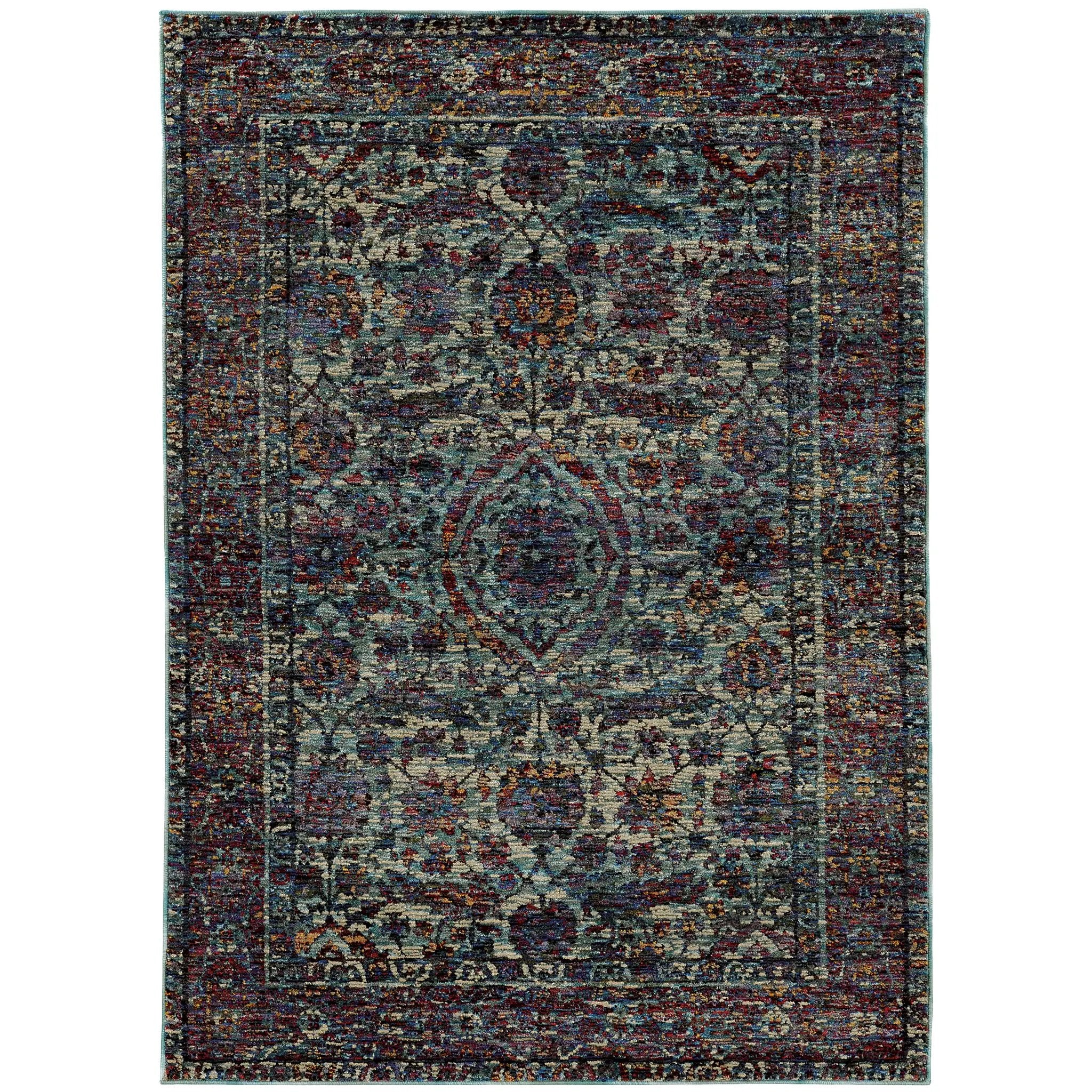 Andorra 6846B Blue/ Purple Area Rug by Oriental Weavers