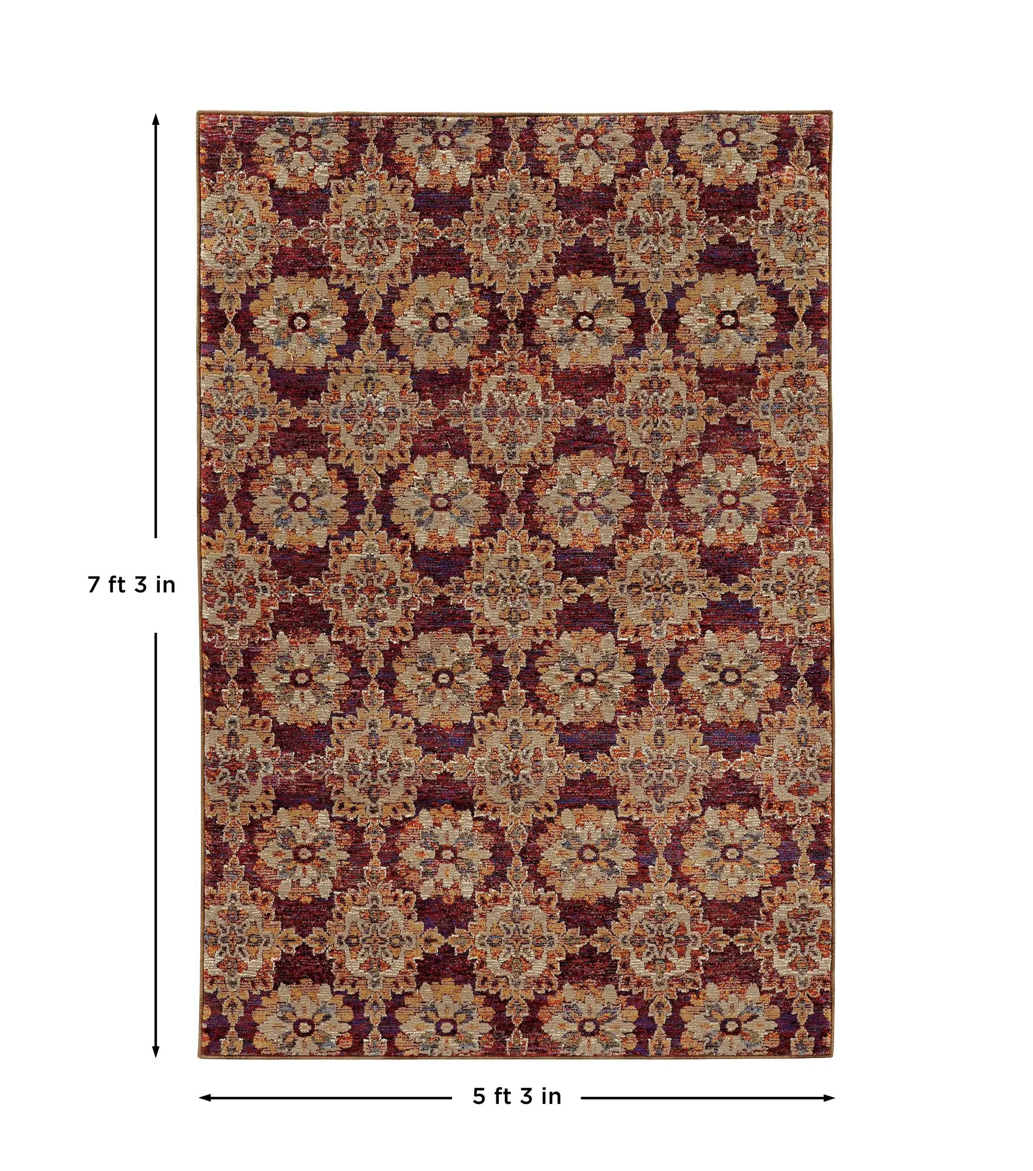 Andorra 6883A Red/ Gold Area Rug by Oriental Weavers