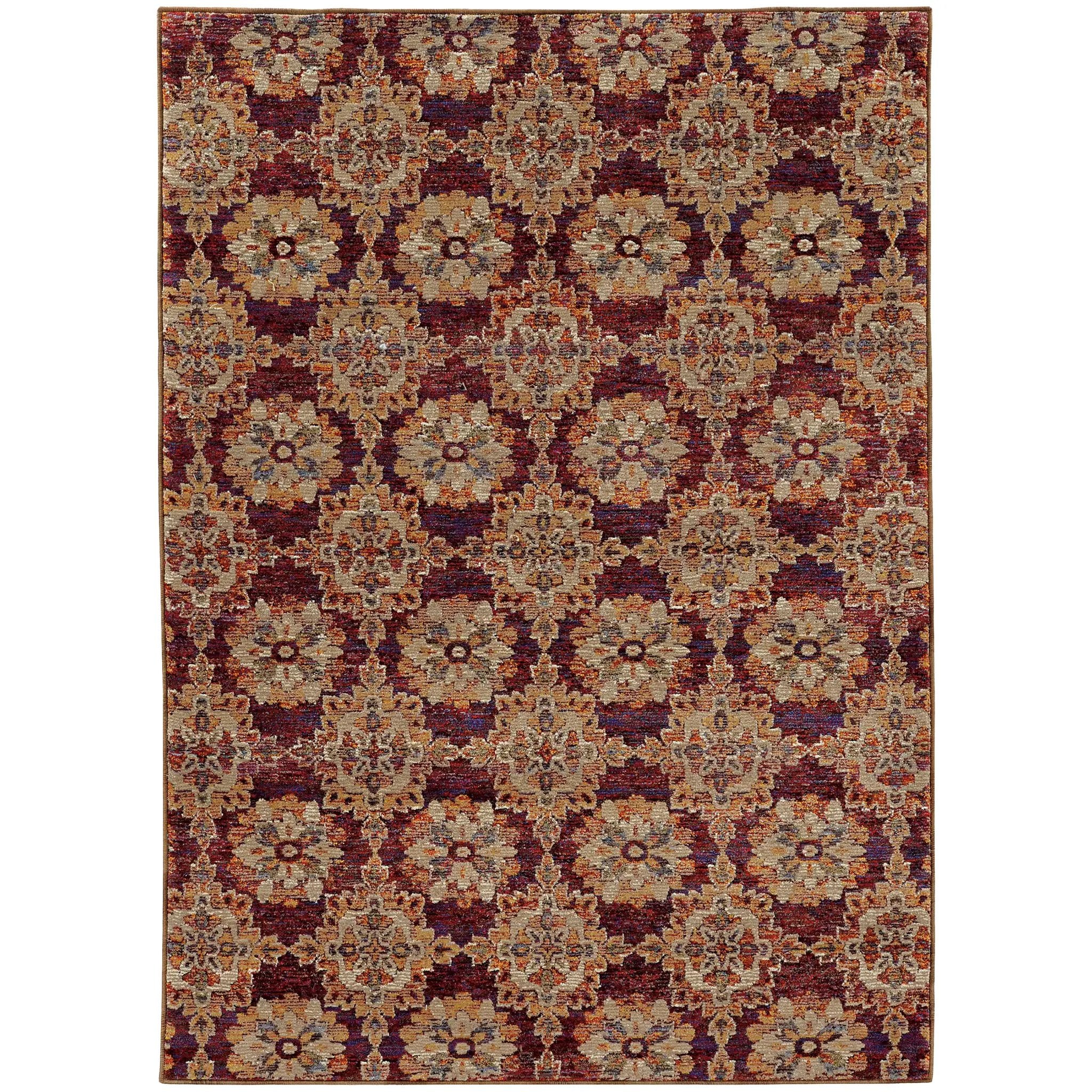 Andorra 6883A Red/ Gold Area Rug by Oriental Weavers