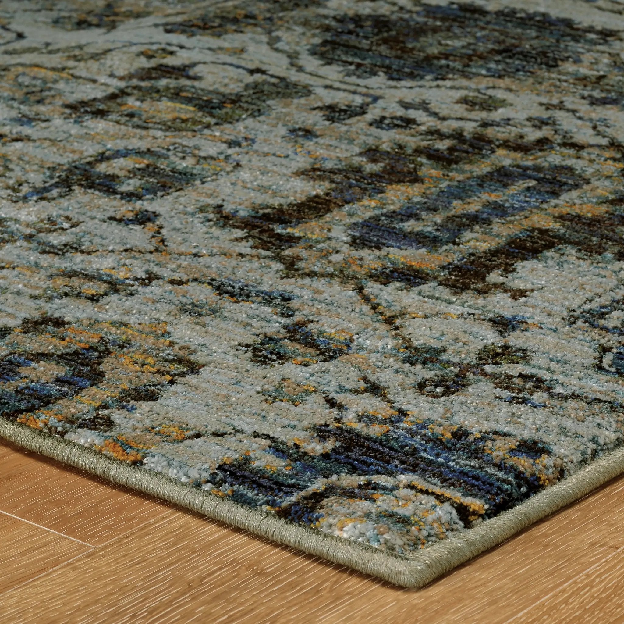 Andorra 7120A Blue/ Navy Area Rug by Oriental Weavers