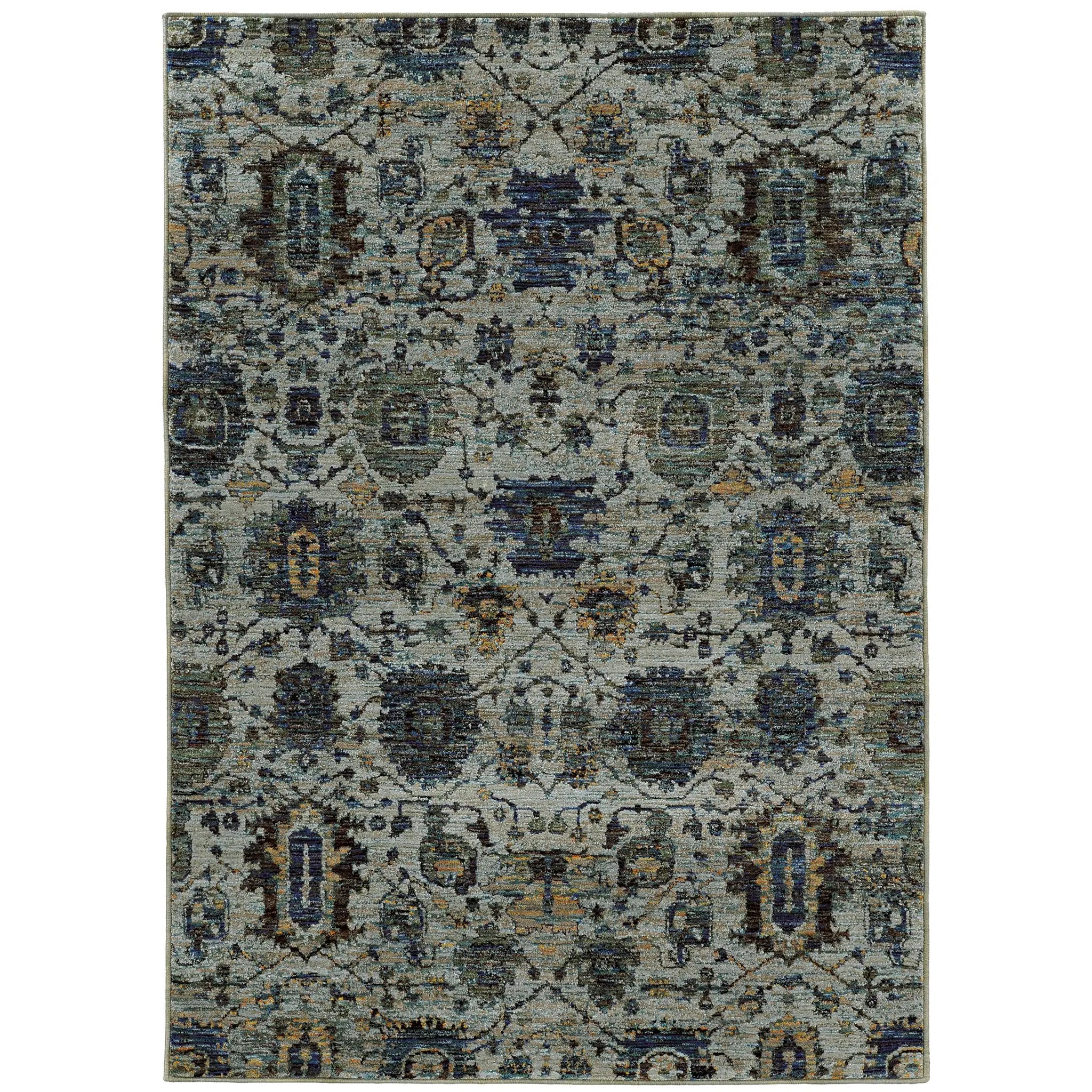Andorra 7120A Blue/ Navy Area Rug by Oriental Weavers