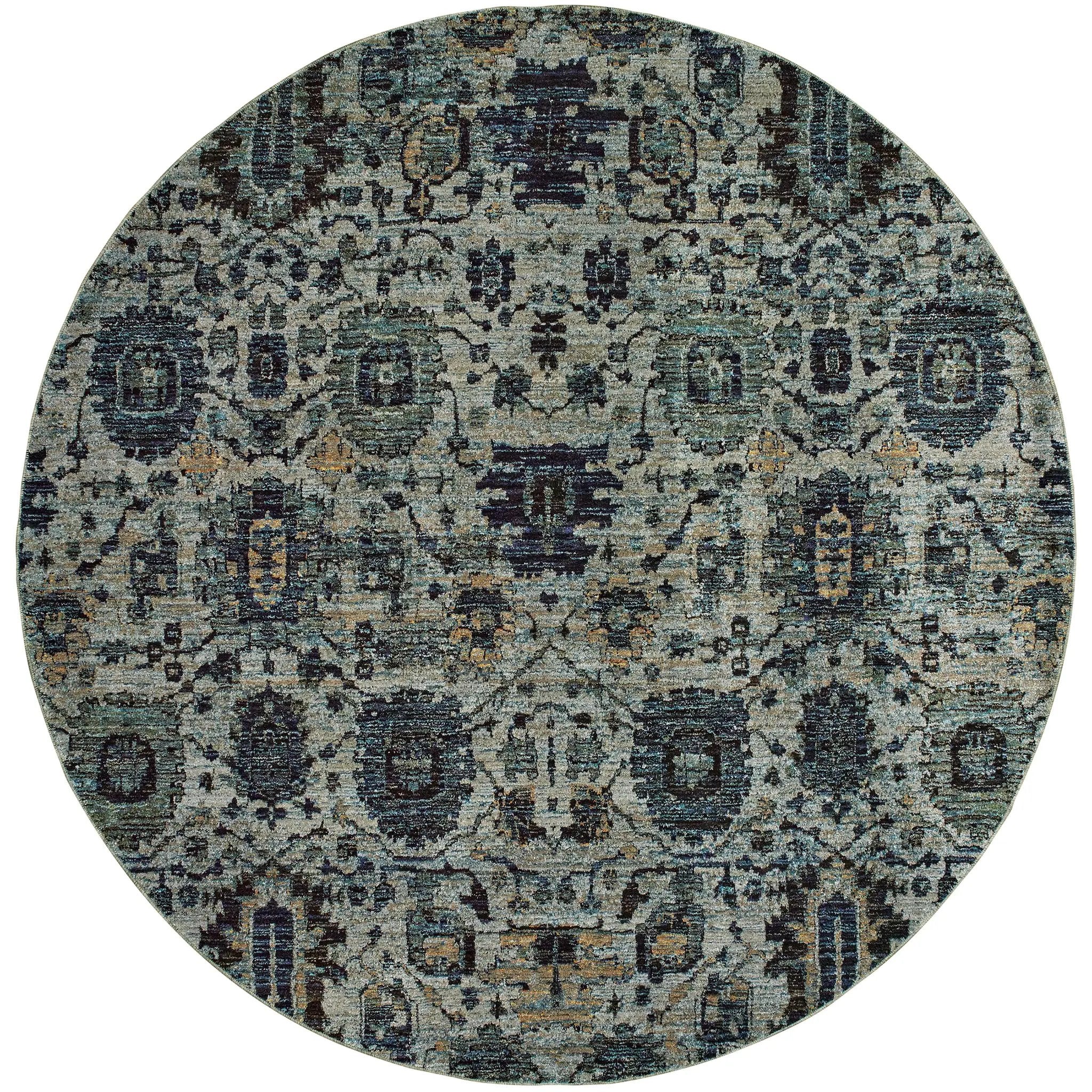 Andorra 7120A Blue/ Navy Area Rug by Oriental Weavers