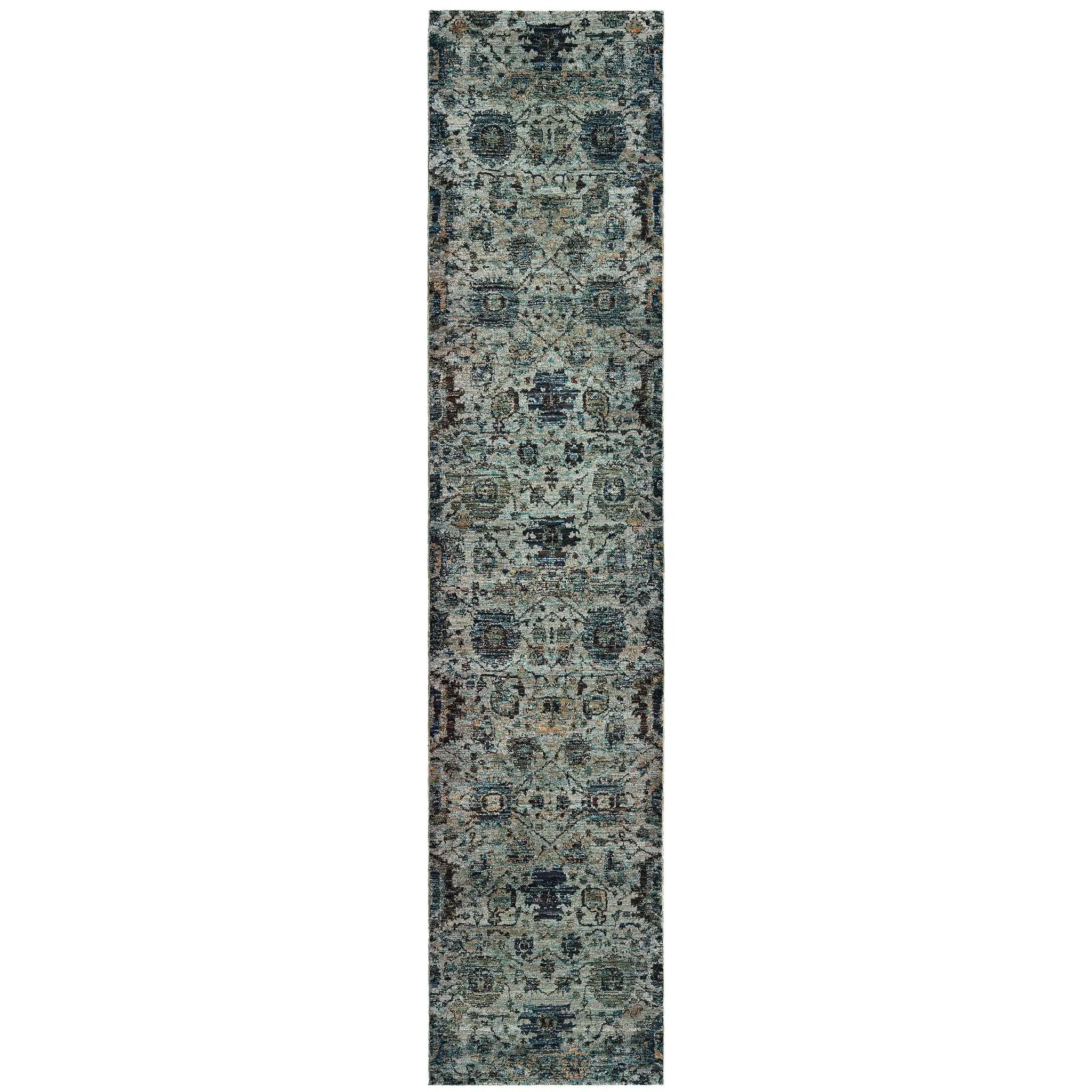 Andorra 7120A Blue/ Navy Area Rug by Oriental Weavers