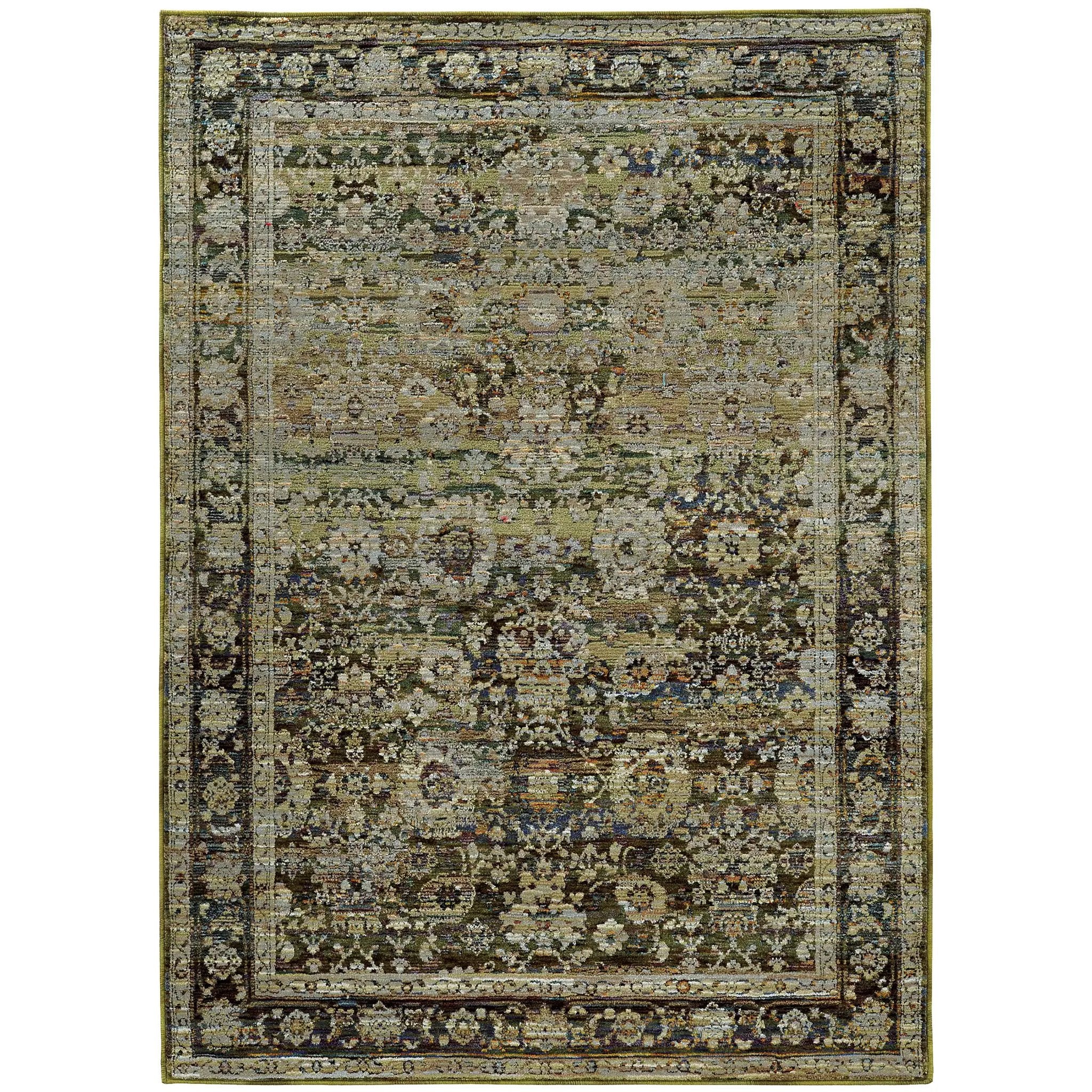 Andorra 7125C Green/ Brown Area Rug by Oriental Weavers