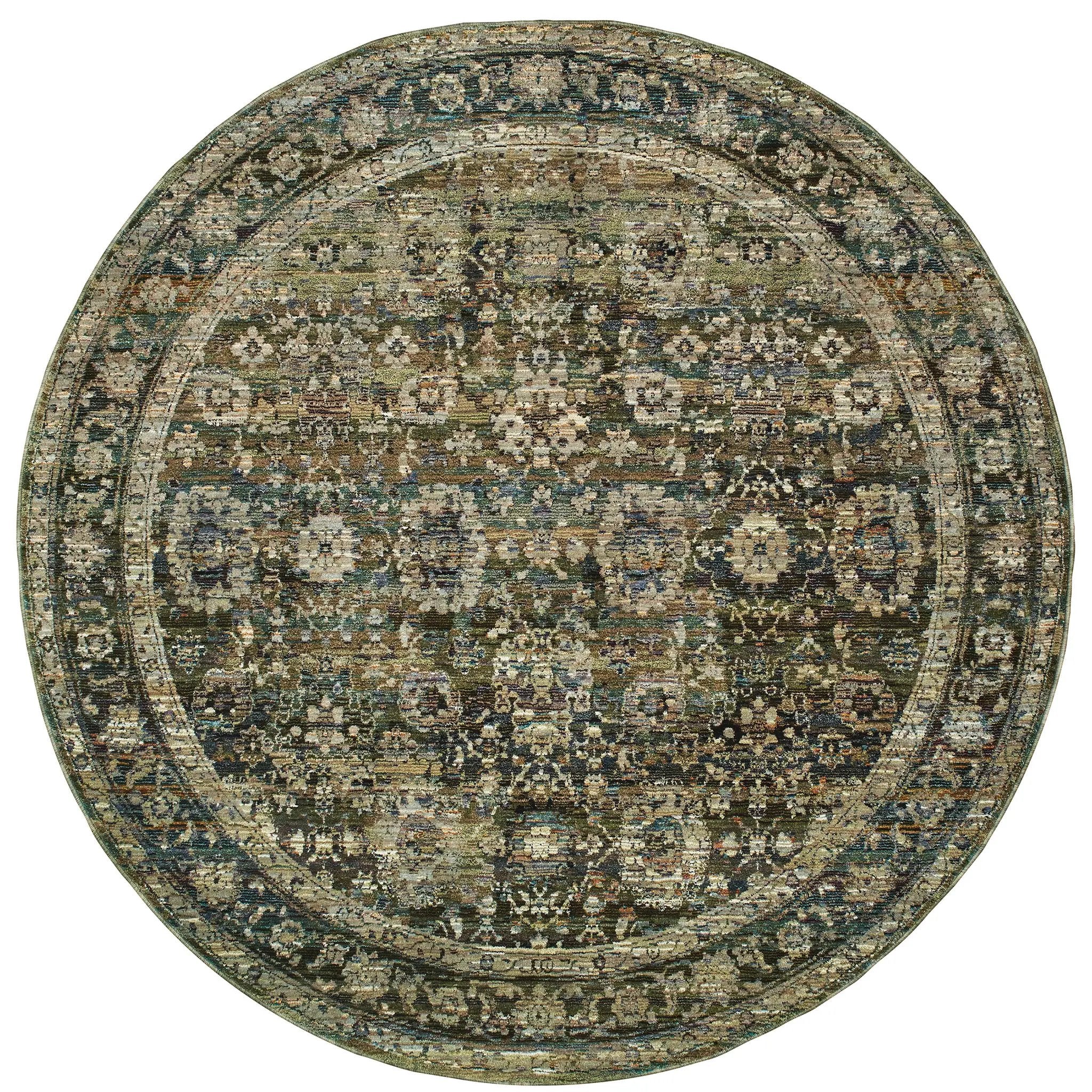 Andorra 7125C Green/ Brown Area Rug by Oriental Weavers