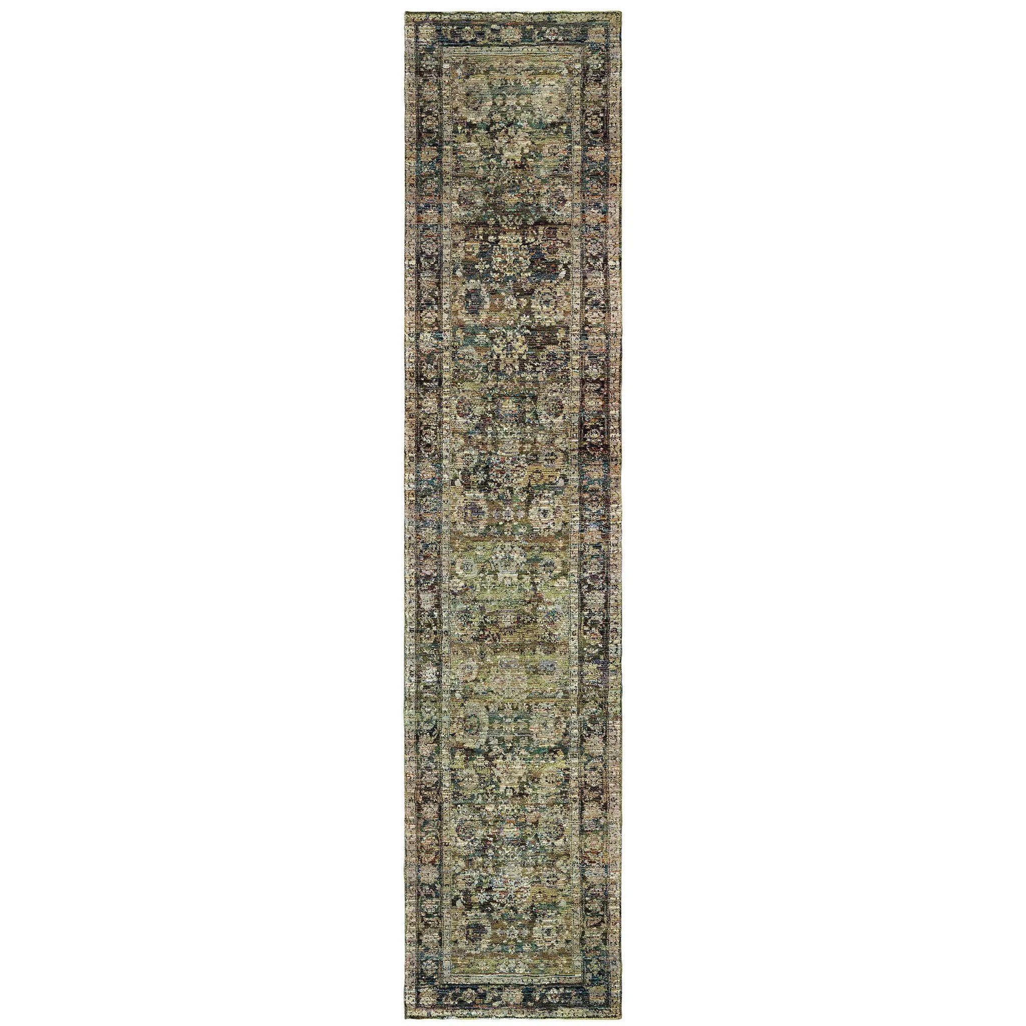 Andorra 7125C Green/ Brown Area Rug by Oriental Weavers