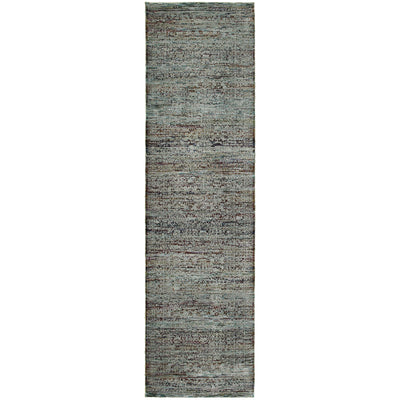 Andorra 7127A Blue/Purple Area Rug, blue purple modern traditional area rug with bold vintage-inspired design and soft pile.