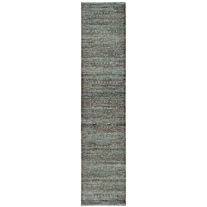 Andorra 7127A Blue/Purple Area Rug, blue purple modern traditional area rug with bold vintage-inspired design and soft pile.