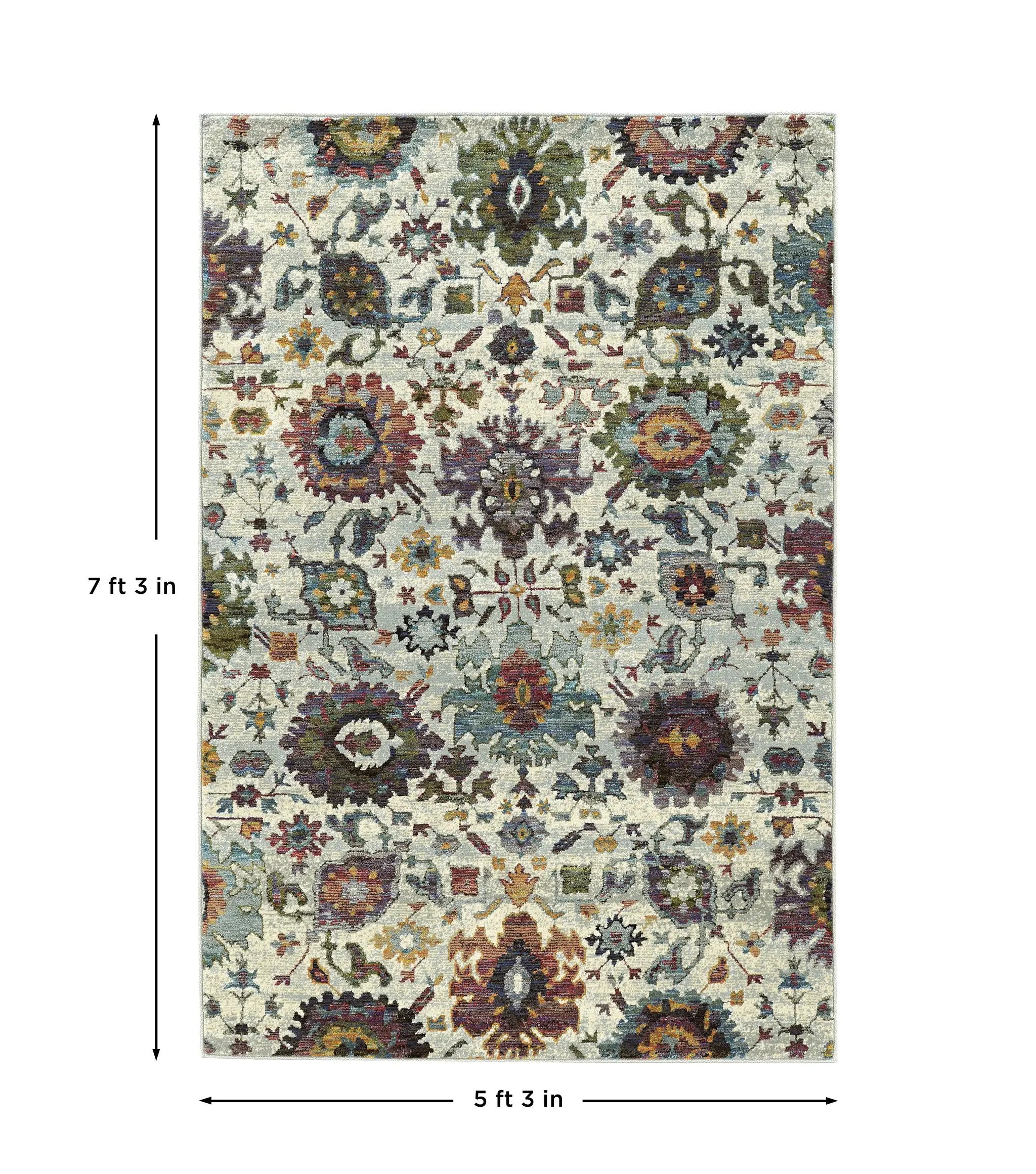 Andorra 7129A Stone/ Multi Area Rug by Oriental Weavers