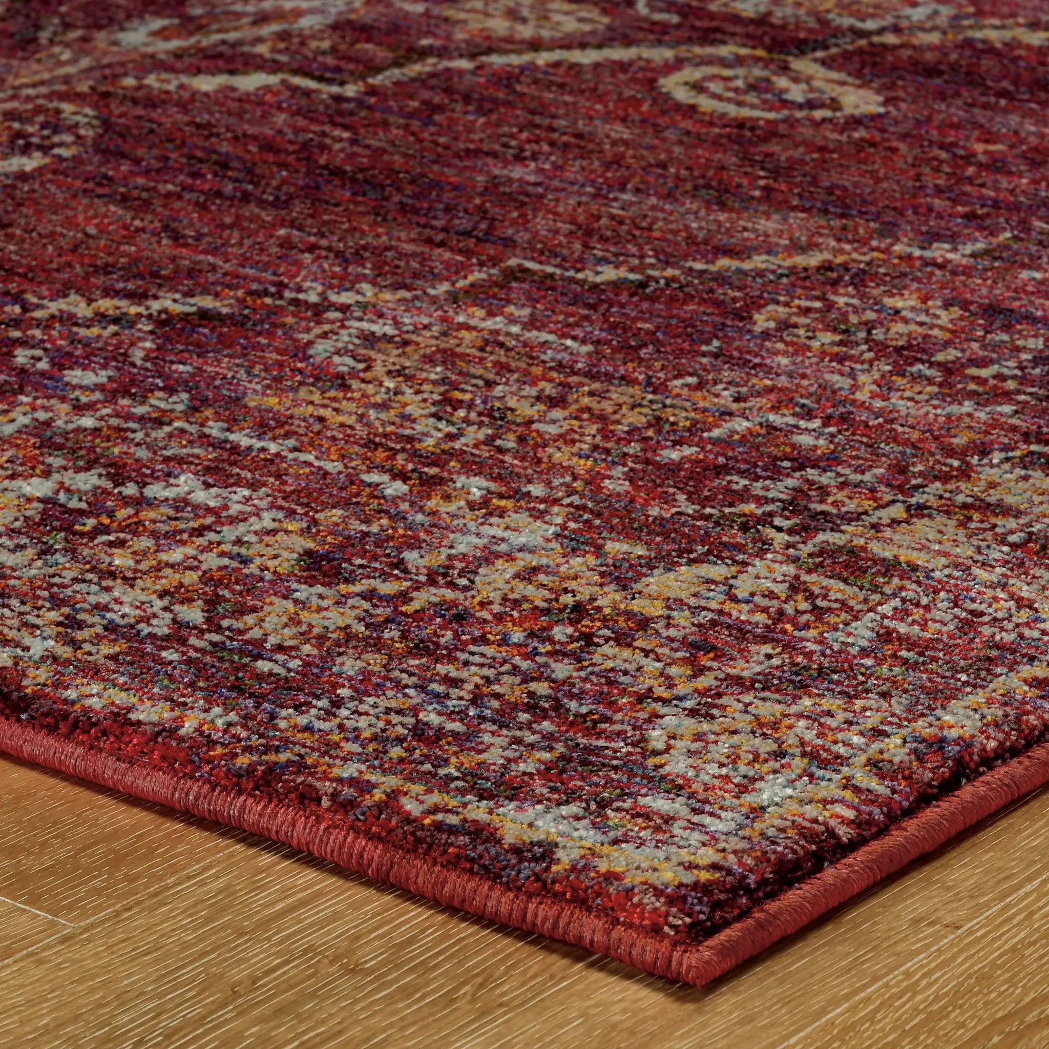 Andorra 7135E Red/ Gold Area Rug by Oriental Weavers
