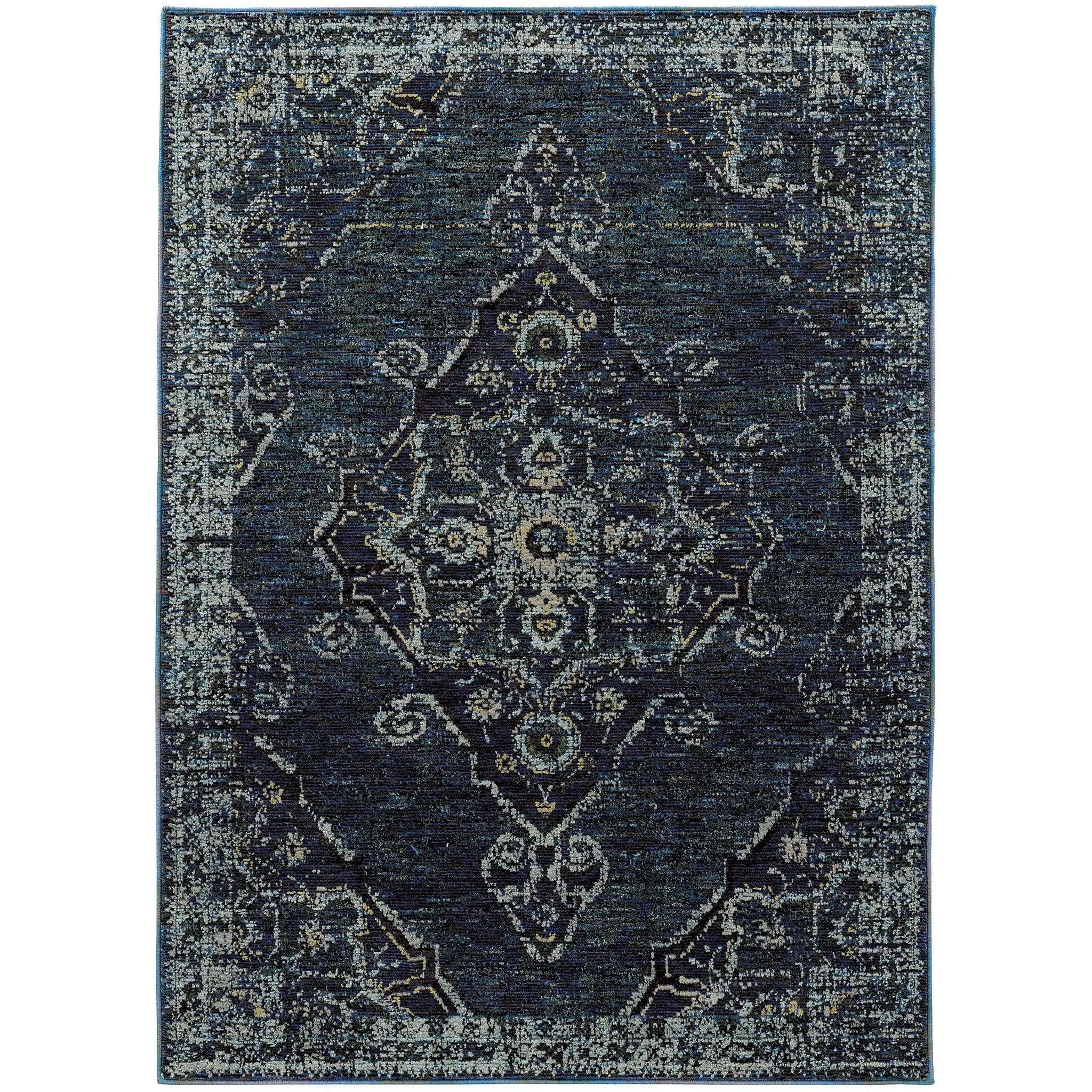 Andorra 7135F Blue/ Light Blue Area Rug by Oriental Weavers