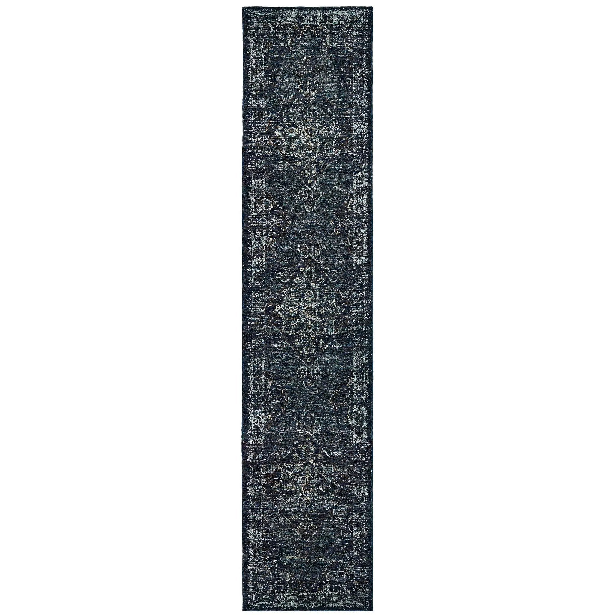 Andorra 7135F Blue/ Light Blue Area Rug by Oriental Weavers