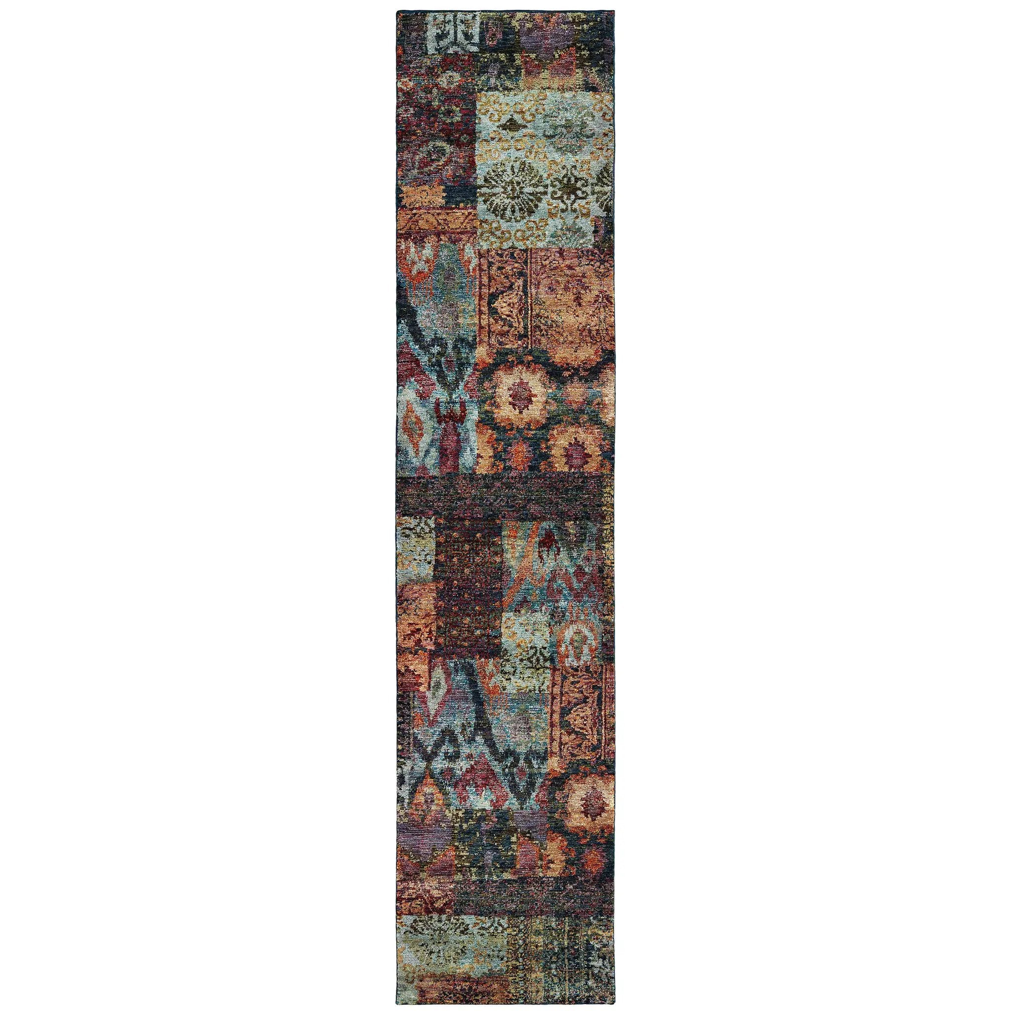 Andorra 7137A Gold/ Blue Area Rug by Oriental Weavers