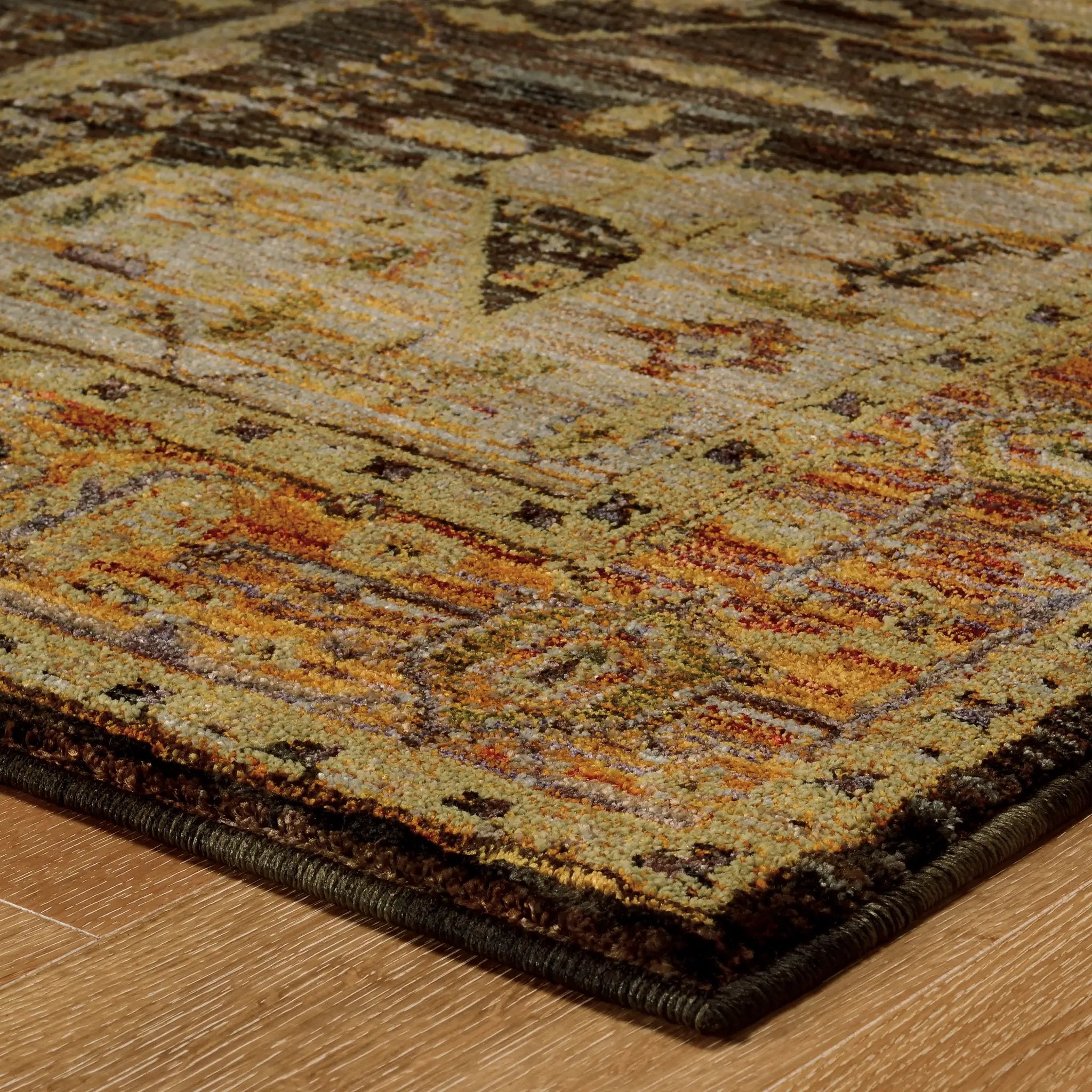 Andorra 7138B Gold/ Brown Area Rug by Oriental Weavers