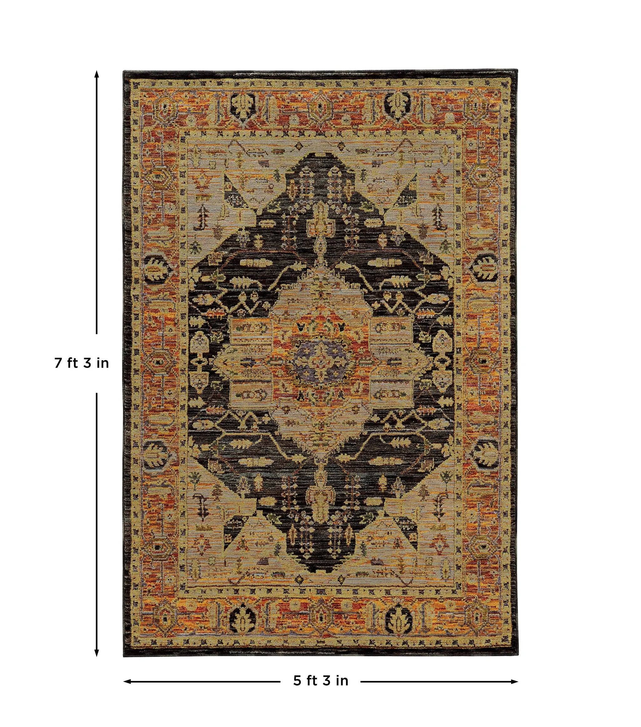 Andorra 7138B Gold/ Brown Area Rug by Oriental Weavers