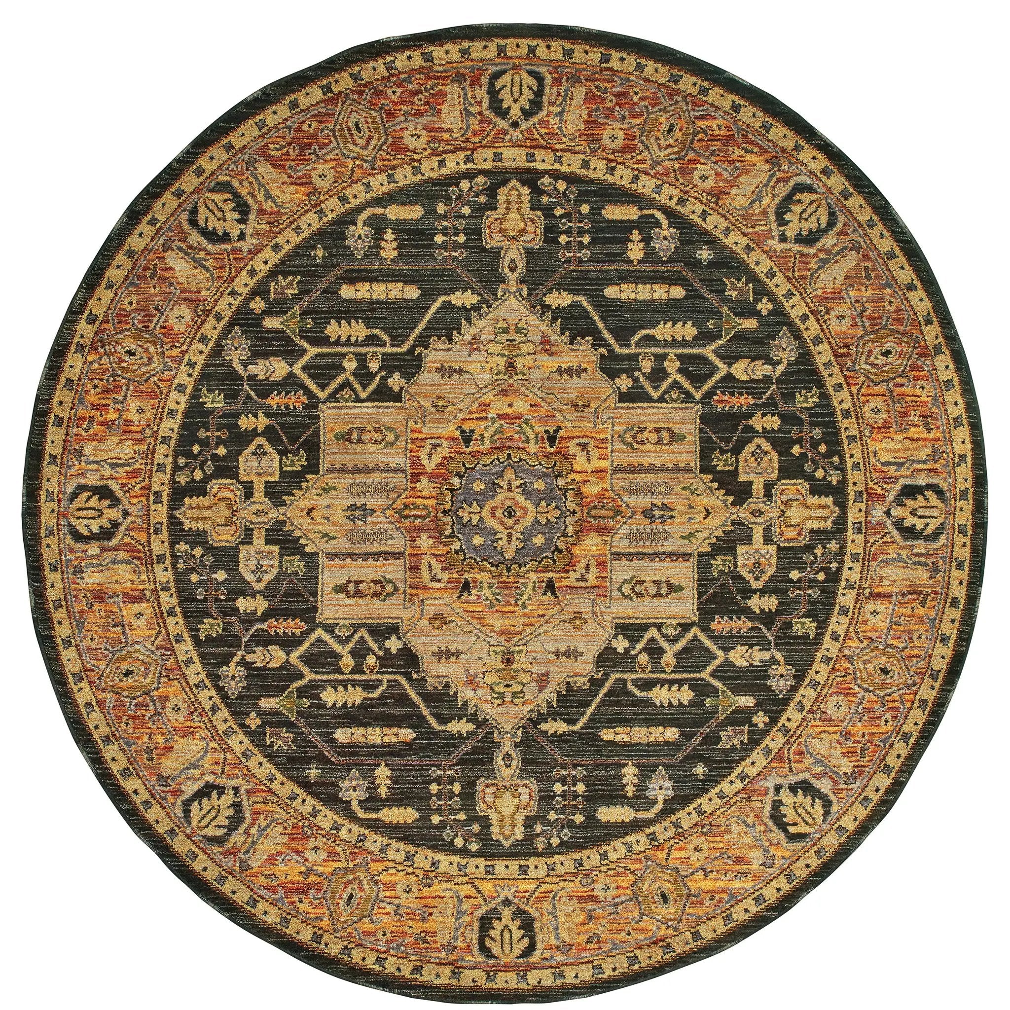 Andorra 7138B Gold/ Brown Area Rug by Oriental Weavers