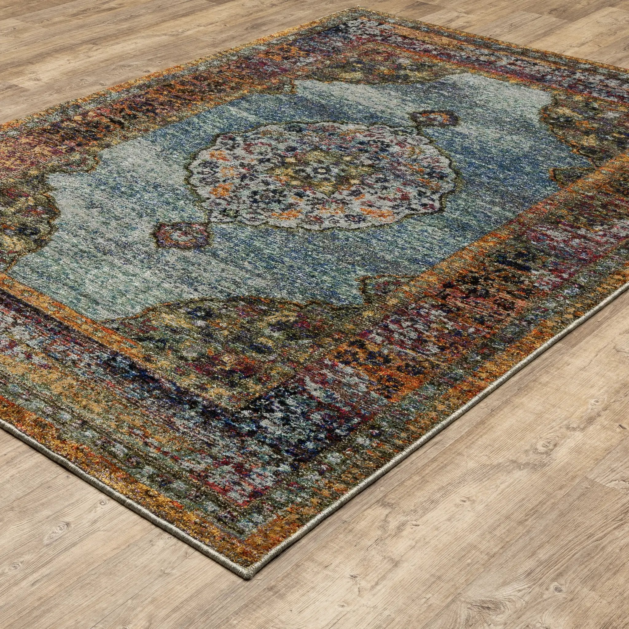 Andorra 7139A Blue/ Multi Area Rug by Oriental Weavers