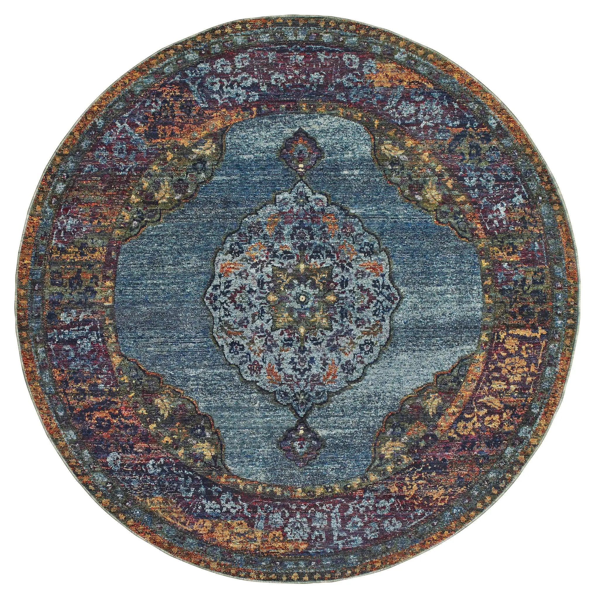 Andorra 7139A Blue/ Multi Area Rug by Oriental Weavers