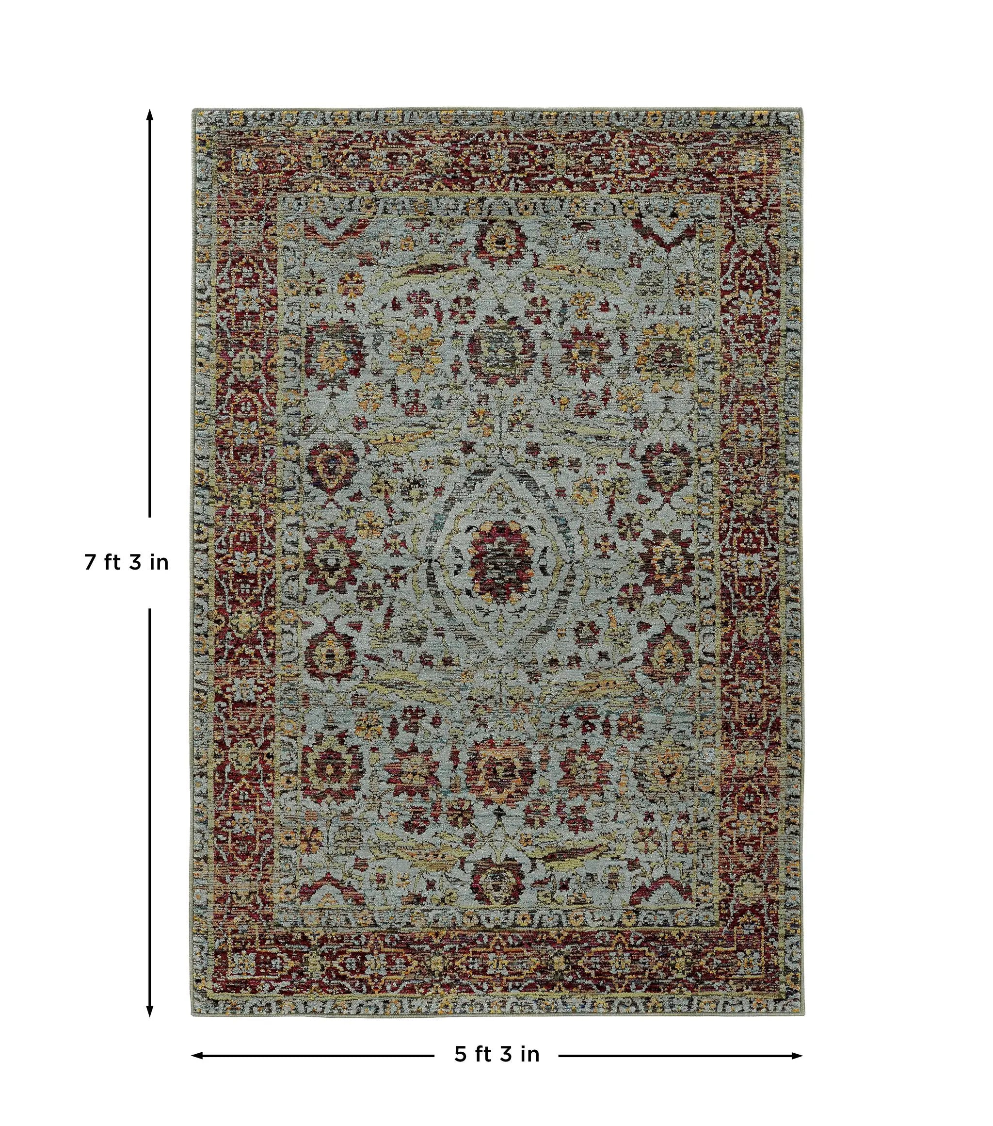 Andorra 7155A Blue/ Red Area Rug by Oriental Weavers