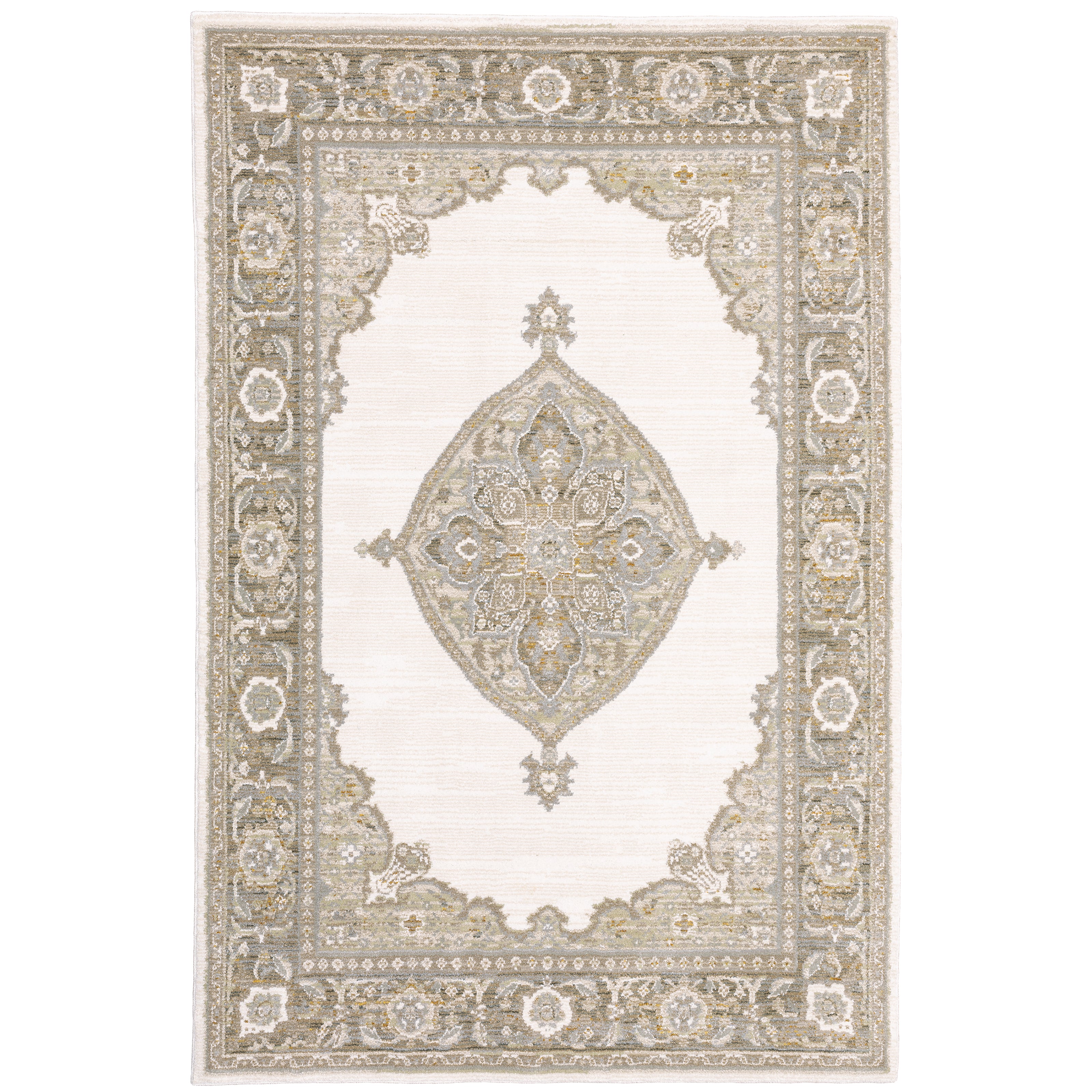 Andorra 7939D Beige/Tan Area Rug, beige, tan modern traditional area rug with subtle vintage-inspired texture and plush pile.