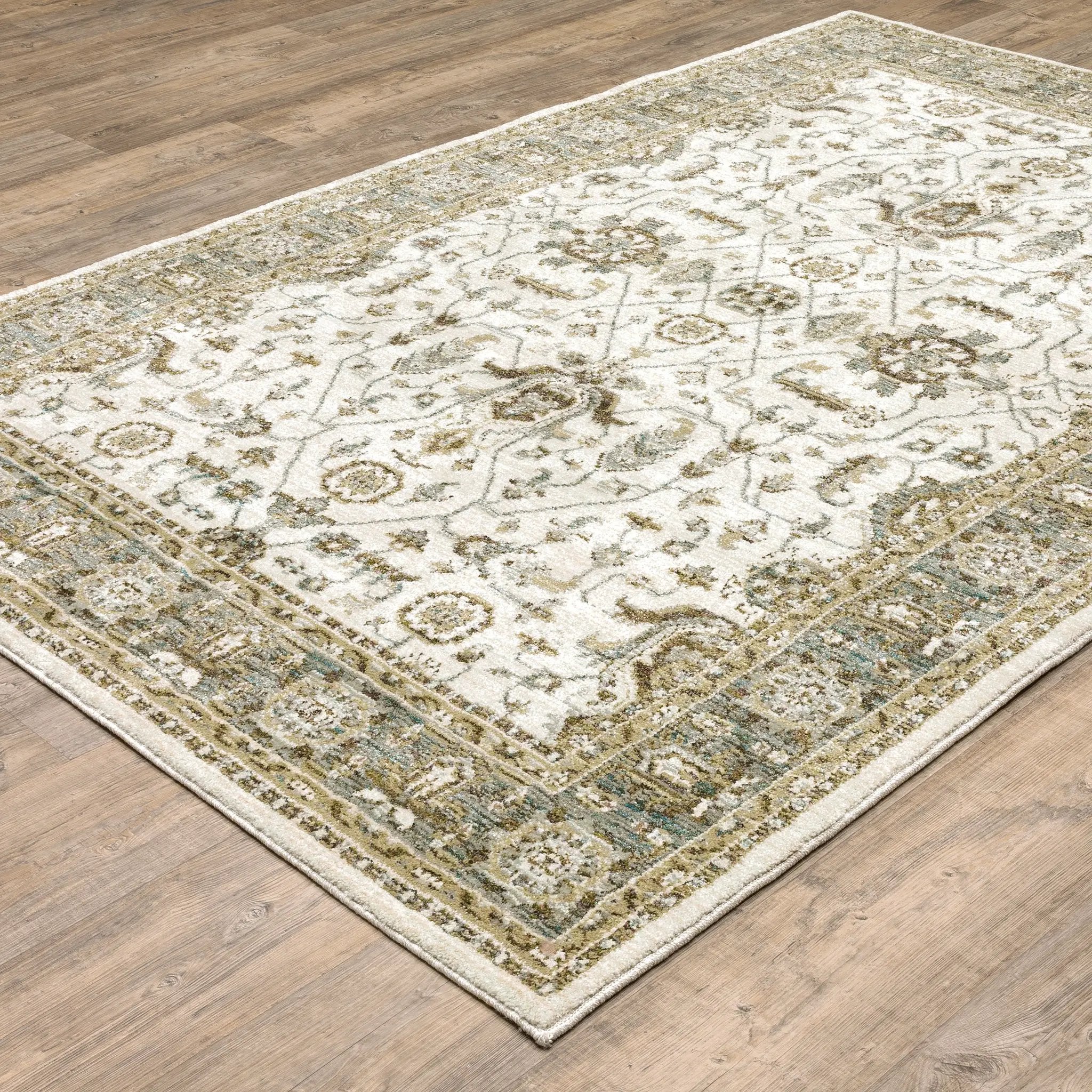 Andorra 9537P Ivory/ Grey Area Rug by Oriental Weavers