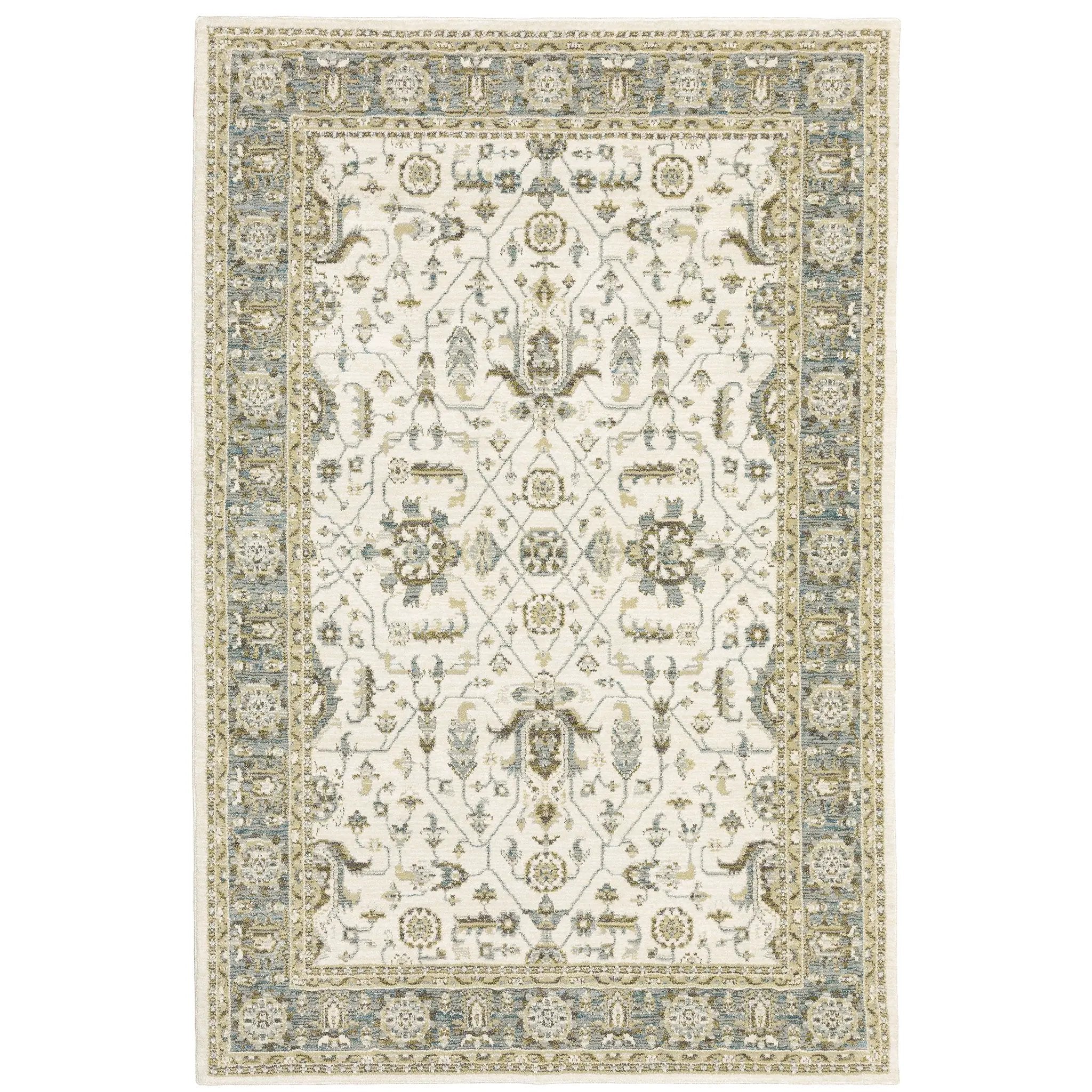 Andorra 9537P Ivory/ Grey Area Rug by Oriental Weavers