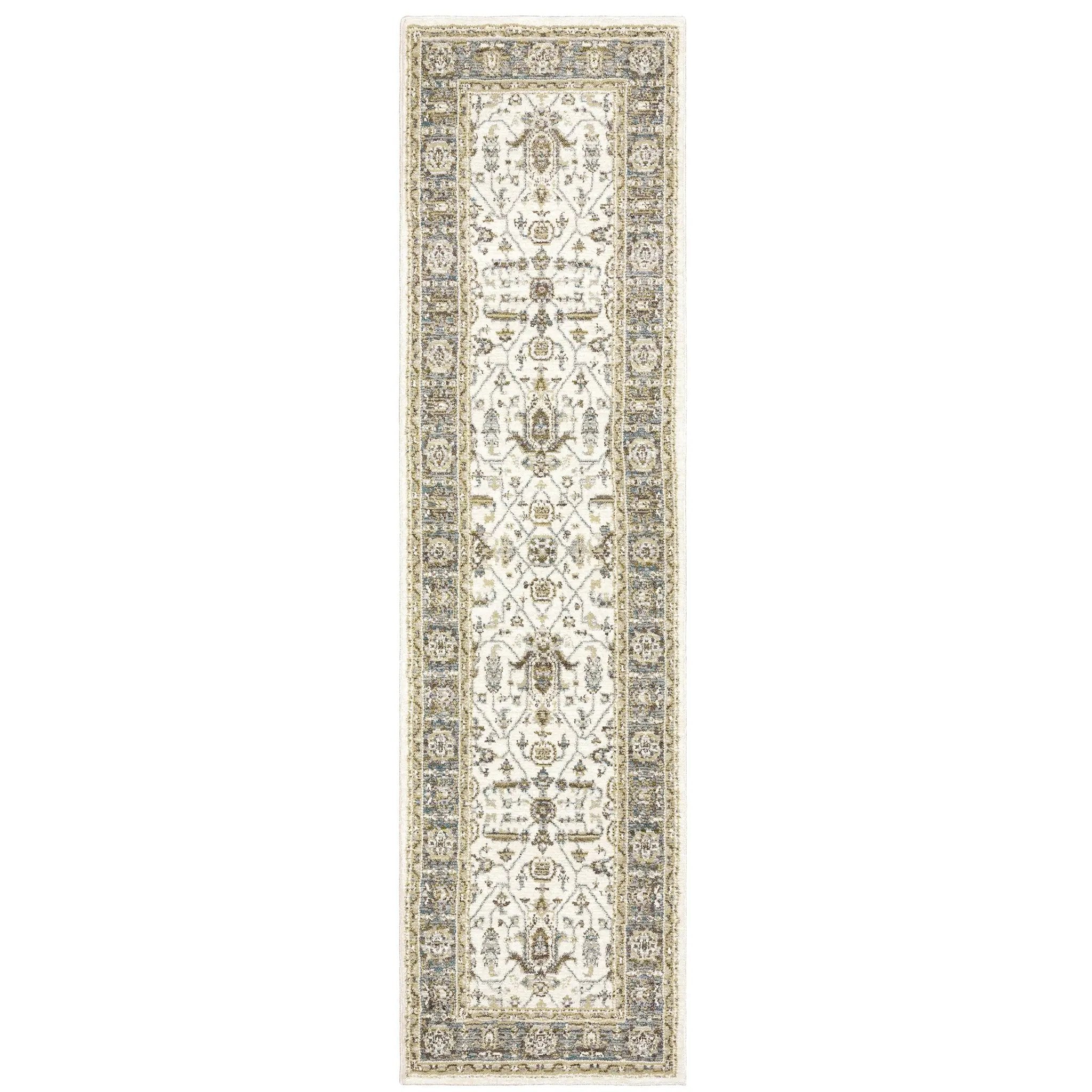 Andorra 9537P Ivory/ Grey Area Rug by Oriental Weavers