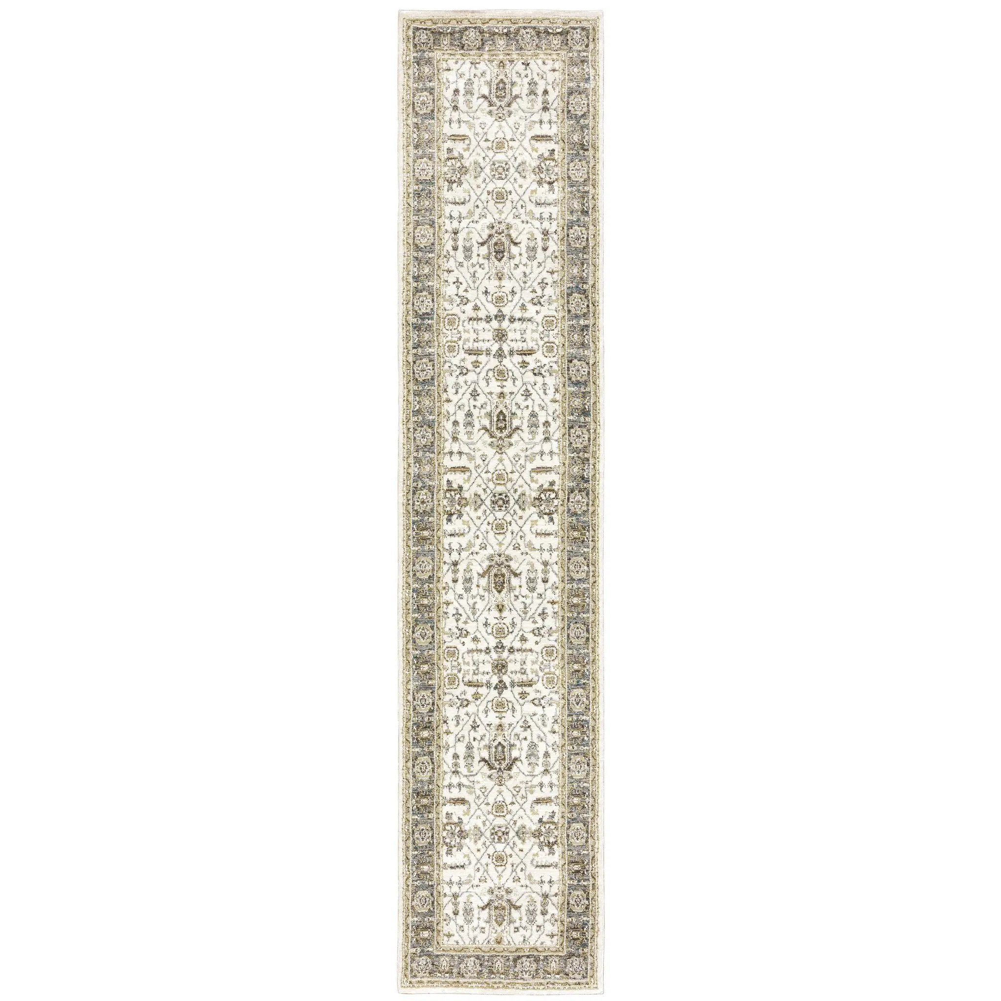 Andorra 9537P Ivory/ Grey Area Rug by Oriental Weavers