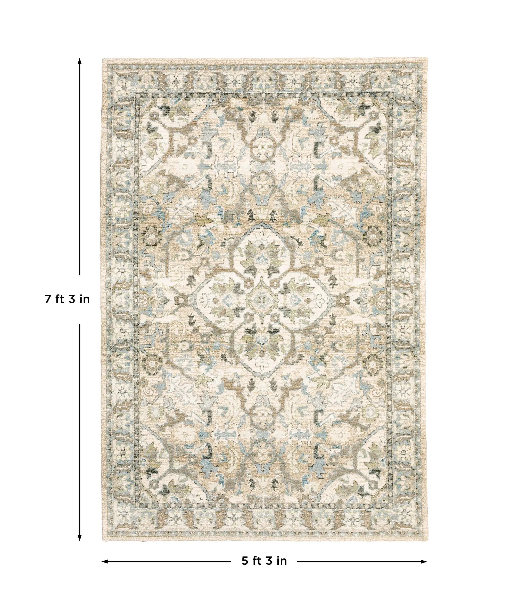 Andorra 9818G Beige/ Ivory Area Rug by Oriental Weavers