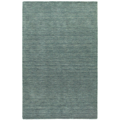 Aniston 27101 Light Blue Area Rug, light blue solid wool area rug with subtle heathered texture and soft handwoven surface.