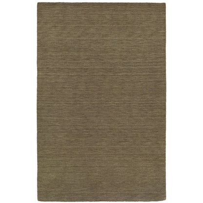 Aniston 27105 Oatmeal Area Rug, oatmeal solid wool area rug with heathered texture and warm handwoven surface.