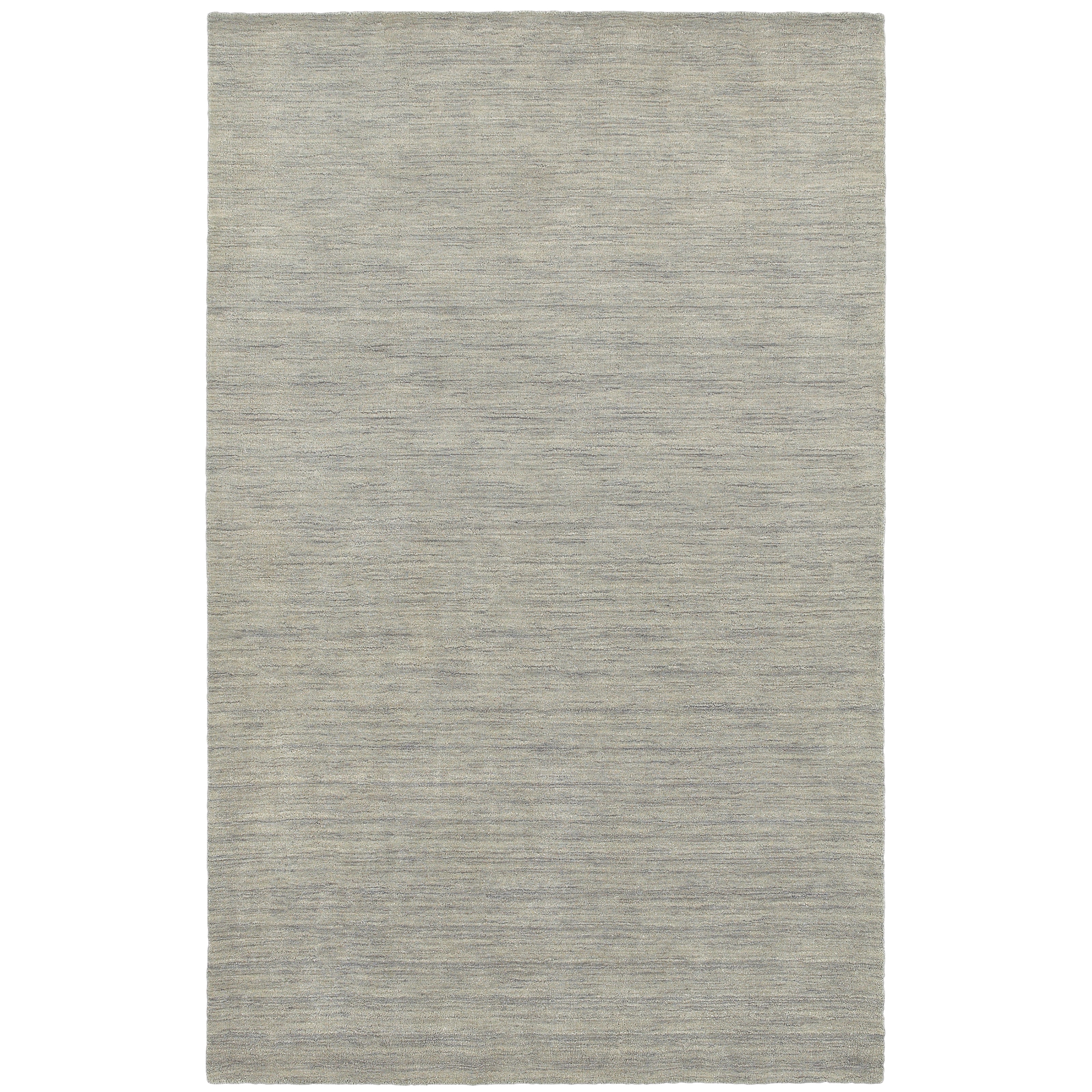 Aniston 27108 Grey Area Rug, grey solid wool area rug with heathered tonal texture and handwoven surface.