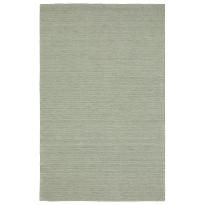 Aniston II 27115 Silver Area Rug, silver solid wool area rug with heathered texture and plush hand-tufted surface.