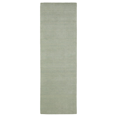 Aniston II 27115 Silver Area Rug, silver solid wool area rug with heathered texture and plush hand-tufted surface.