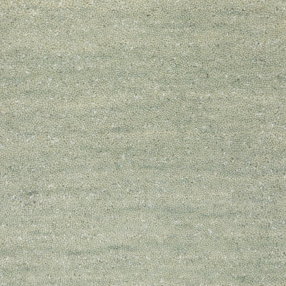Aniston II 27115 Silver Area Rug, silver solid wool area rug with heathered texture and plush hand-tufted surface.
