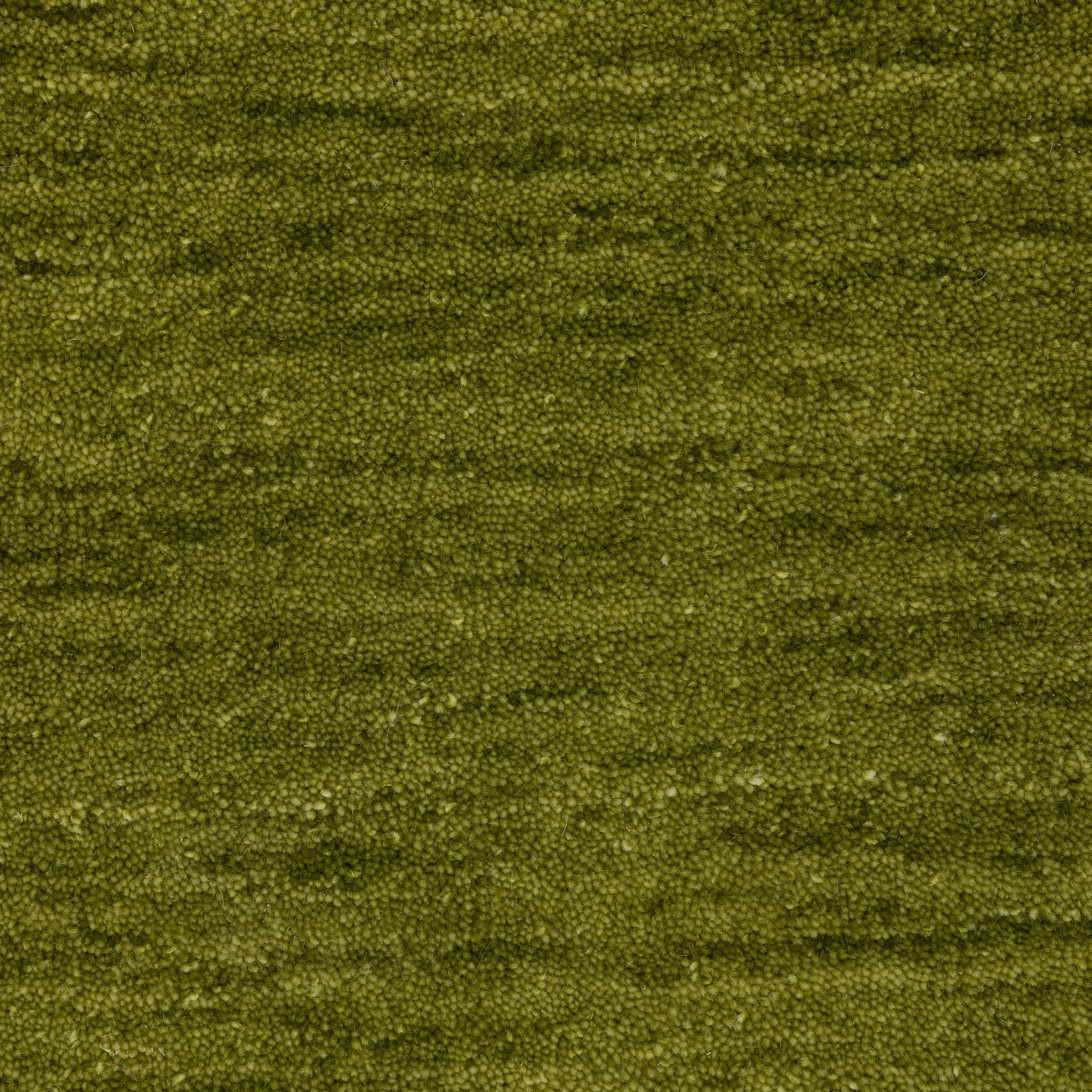 Aniston II 27116 Olive Green Area Rug, olive green solid wool area rug with heathered texture and plush hand-tufted surface.