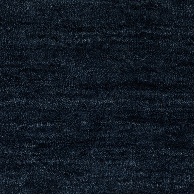 Aniston II 27119 Navy Area Rug, navy solid wool area rug with heathered texture and plush hand-tufted surface.