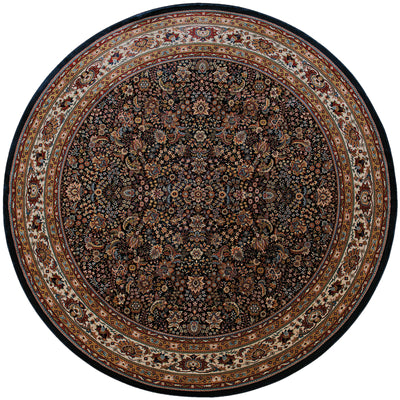 Ariana 113B2 Blue/Red Area Rug, blue, red traditional oriental area rug with crisp colors and detailed handmade collector-rug look.