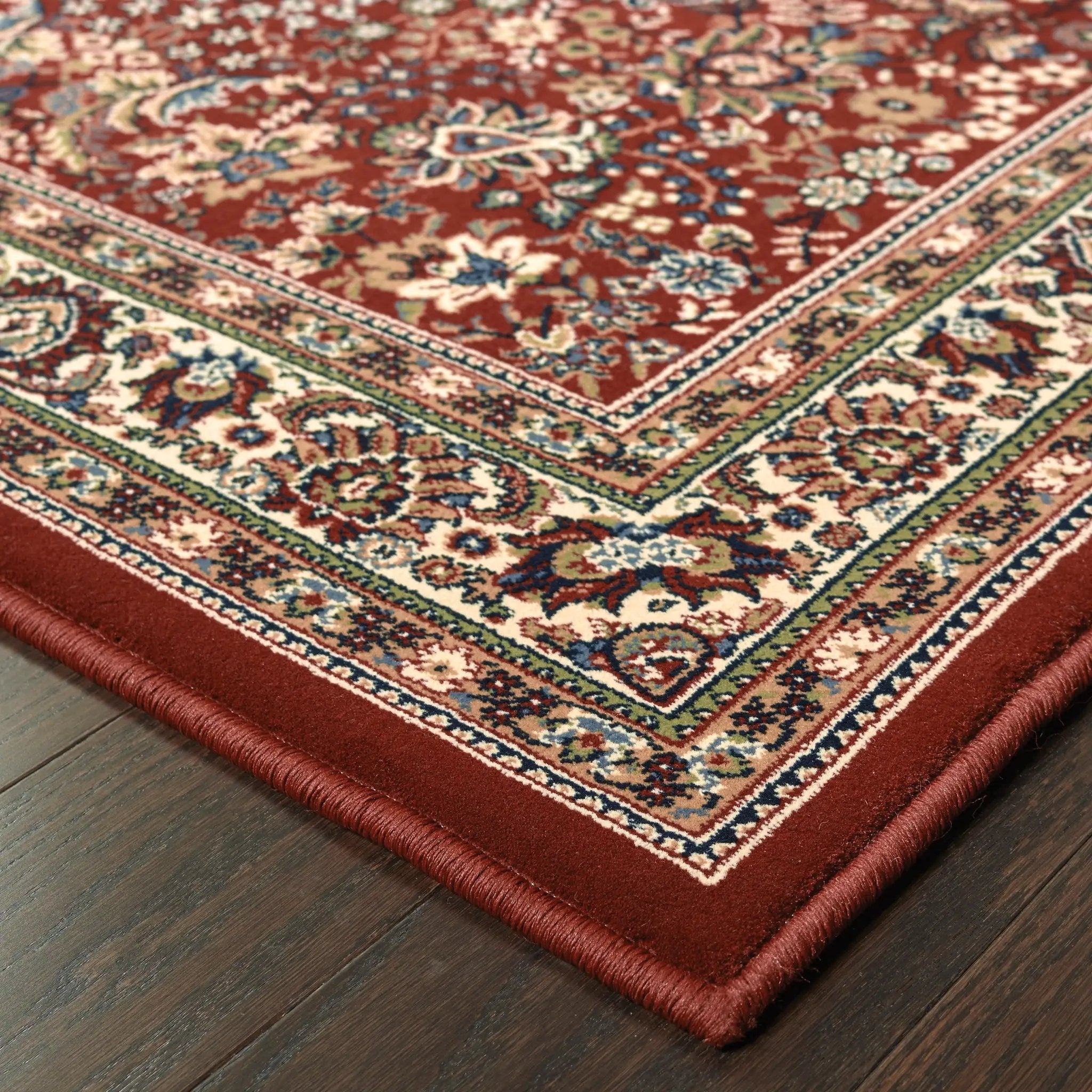 Ariana 113R3 Red/ Ivory Area Rug by Oriental Weavers