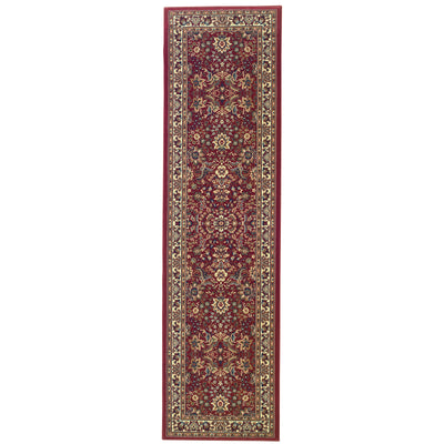 Ariana 113R3 Red/Ivory Area Rug, red ivory traditional oriental area rug with crisp palette and detailed collector-style pattern.