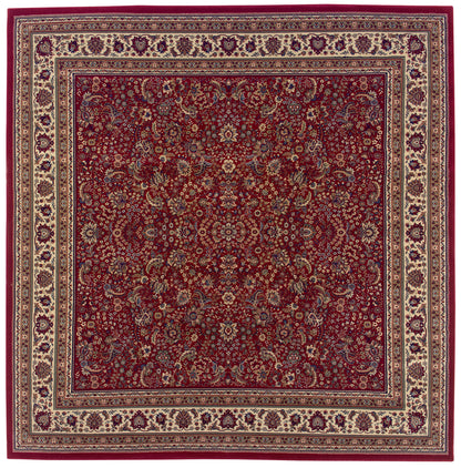 Ariana 113R3 Red/Ivory Area Rug, red ivory traditional oriental area rug with crisp palette and detailed collector-style pattern.