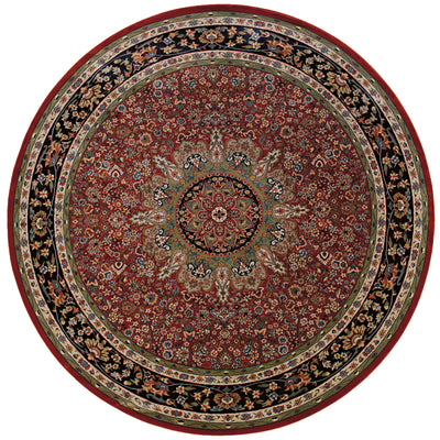 Ariana 116R3 Red/Blue Area Rug, red, blue traditional oriental area rug with crisp colors and detailed handmade collector-rug look.