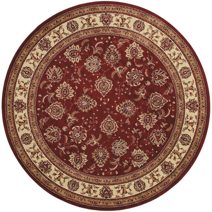 Ariana 117C3 Red/Ivory Area Rug, red ivory traditional oriental area rug with intricate pattern work and classic collector-rug style.