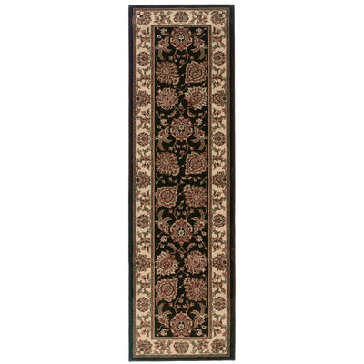 Ariana 117D3 Brown/Ivory Area Rug, brown ivory traditional oriental area rug with crisp updated hues and detailed pattern work.